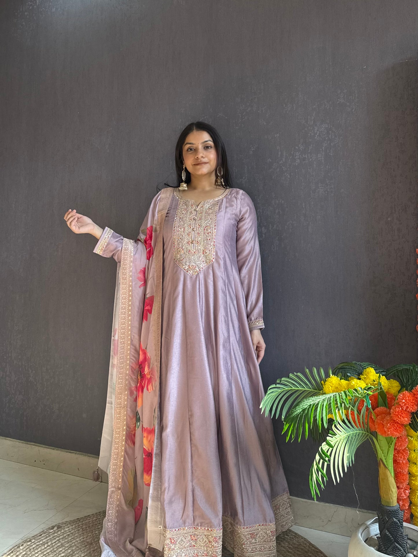 kalidaar designer Anarkali set