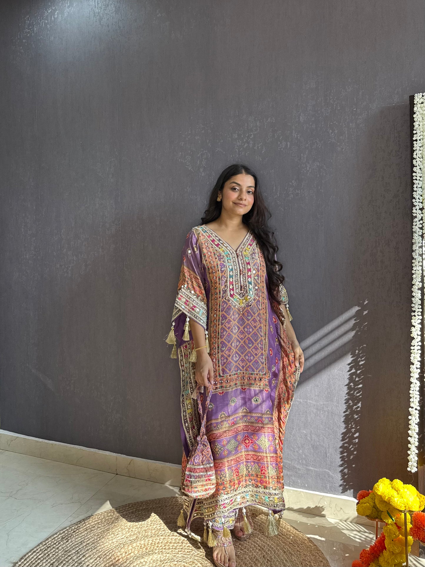Luxurious patola kaftan set