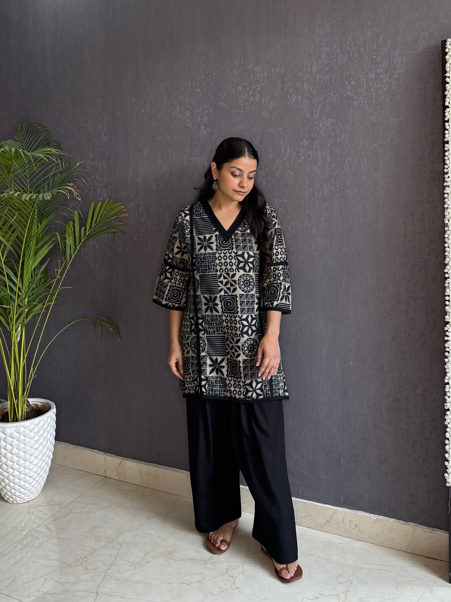 Cotton farshi coord set