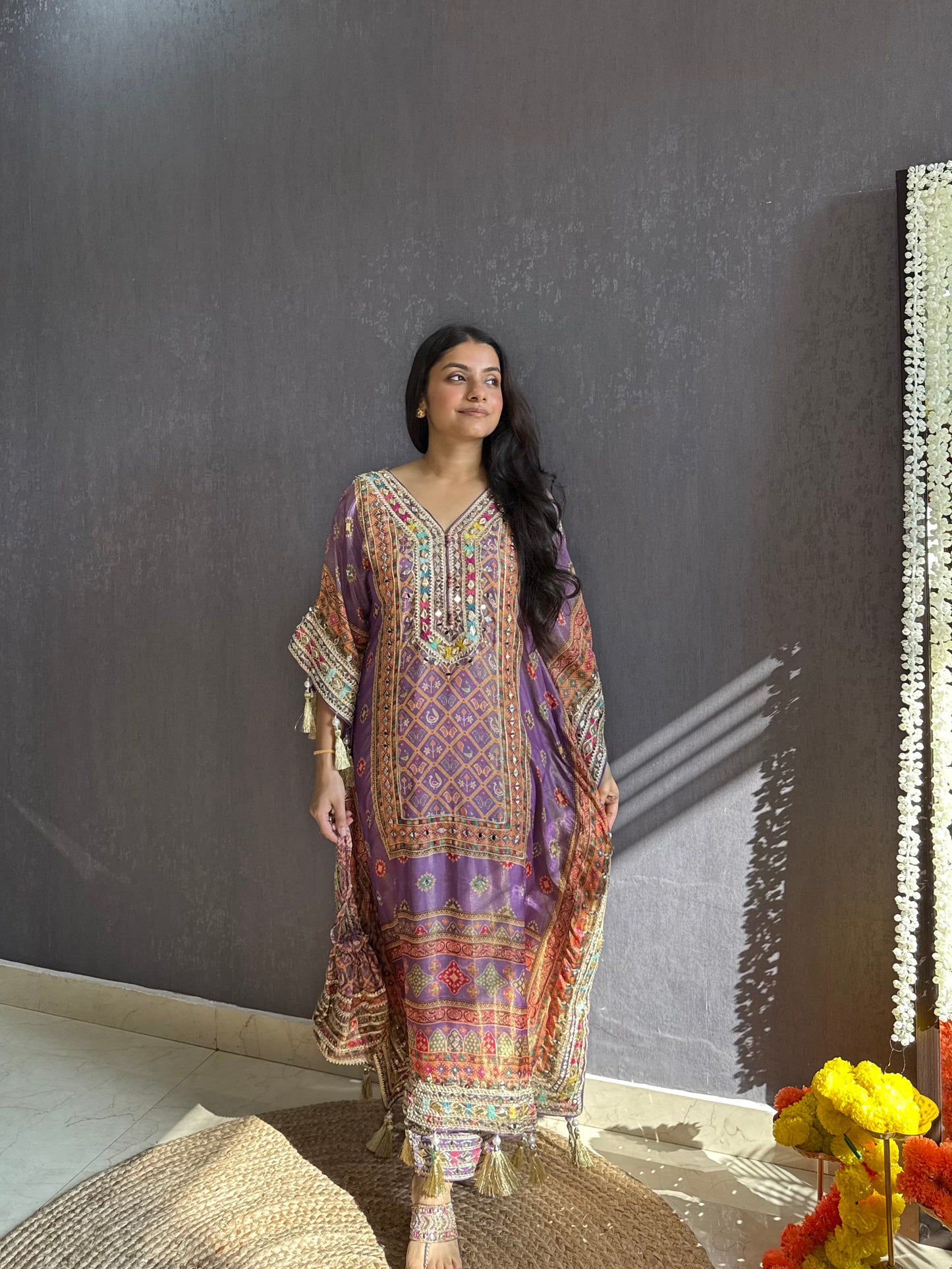 Luxurious patola kaftan set
