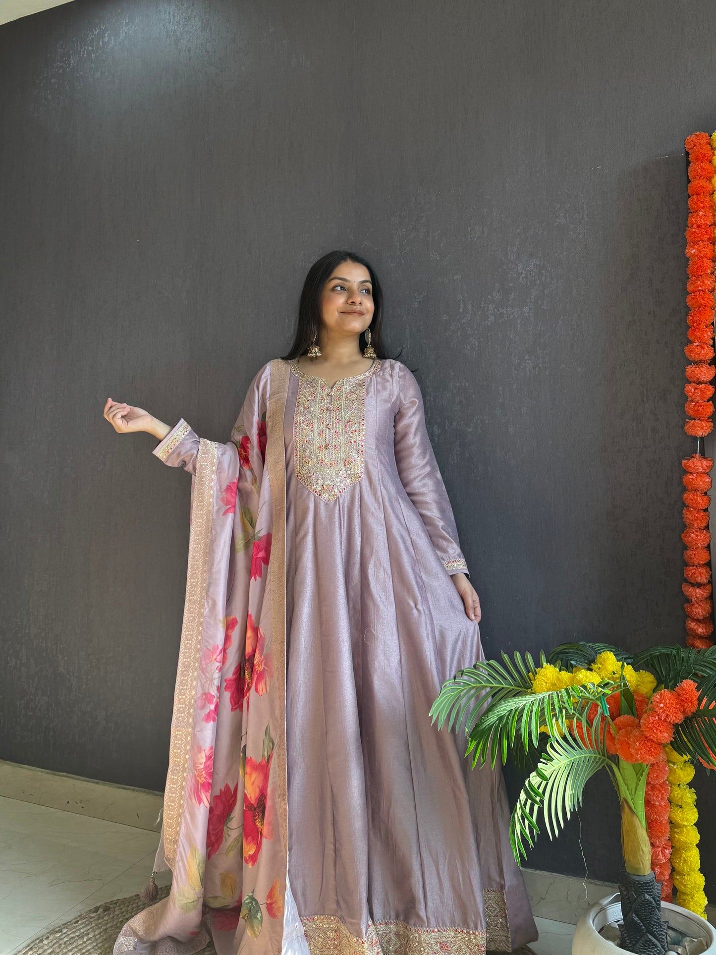 kalidaar designer Anarkali set