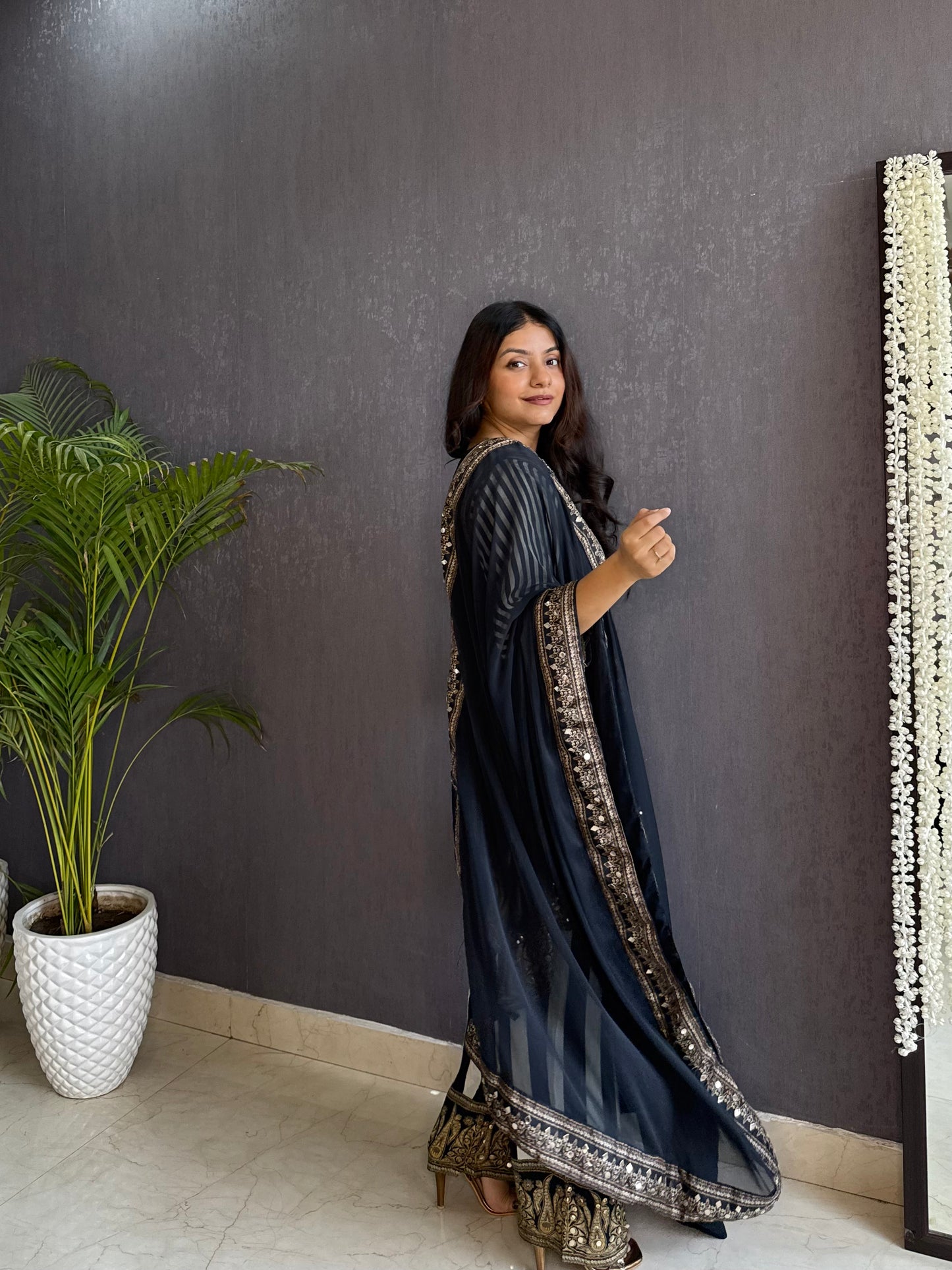 Premium crepe gotapatti set