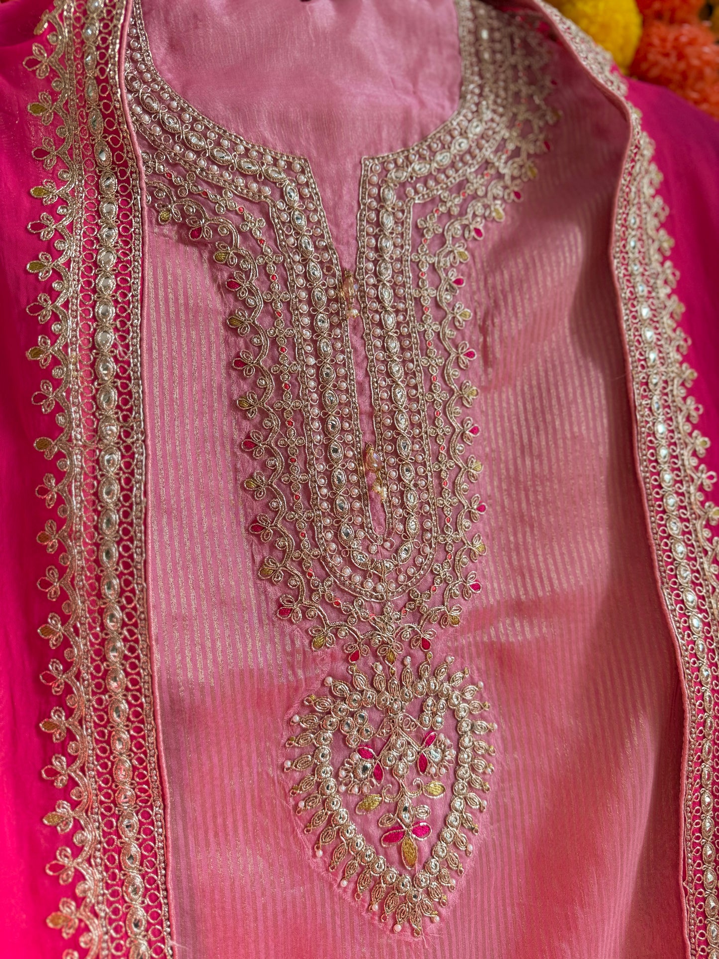 Luxurious Marori aari work suit