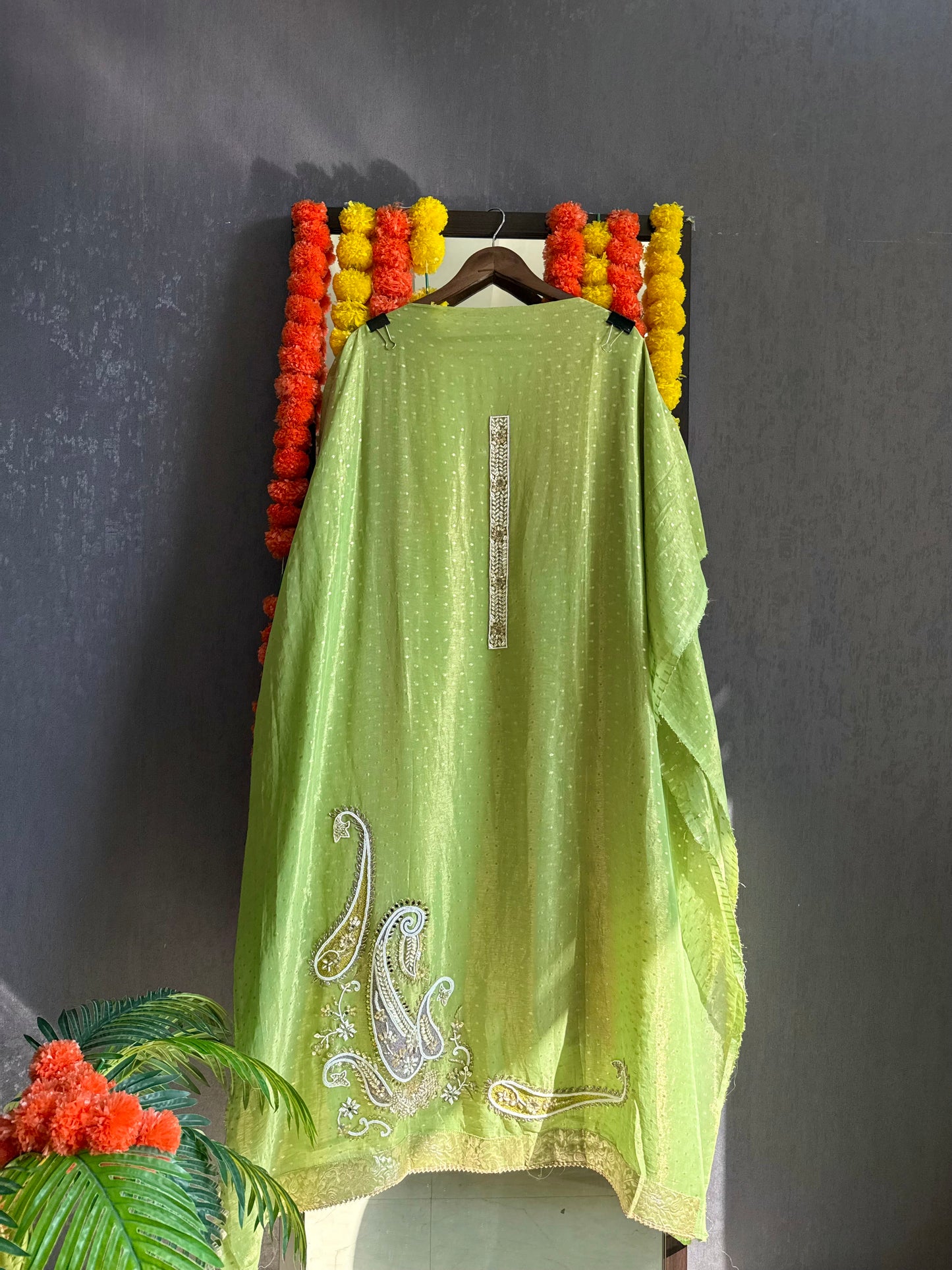 Luxurious handwork Tissue Benarsi silk suit
