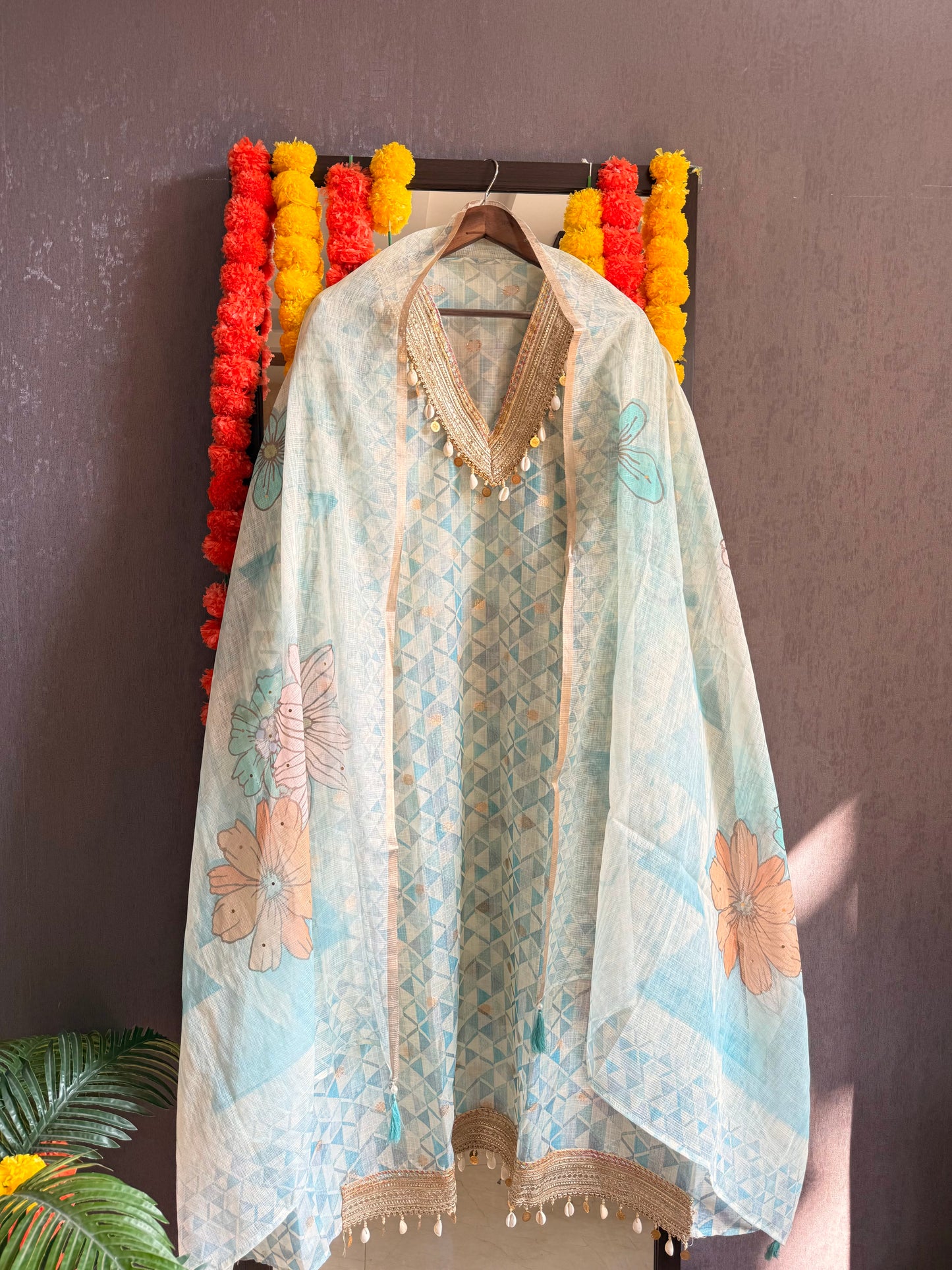 Kota doria lacework suit