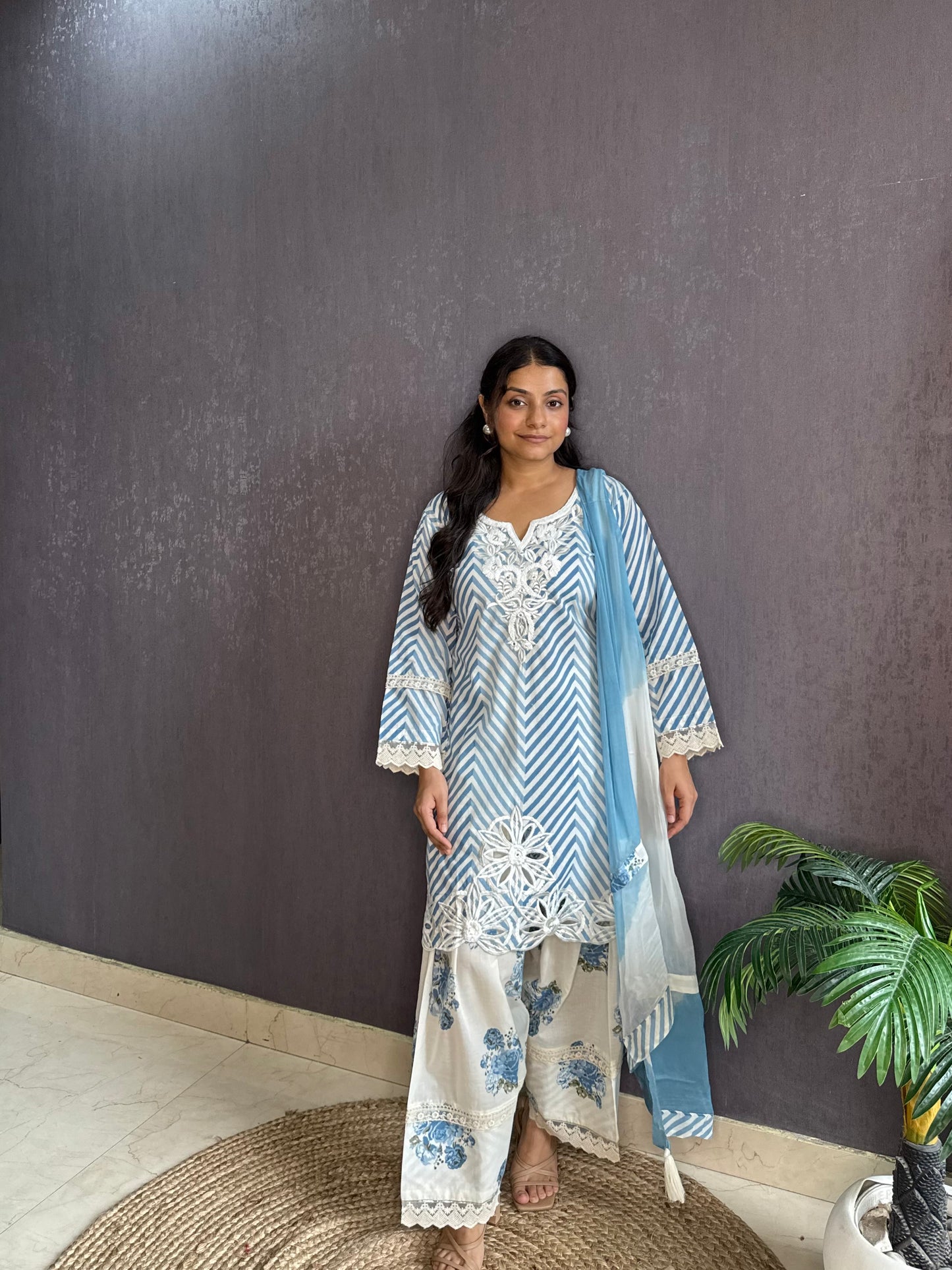Pure cotton printed farshi kurta set