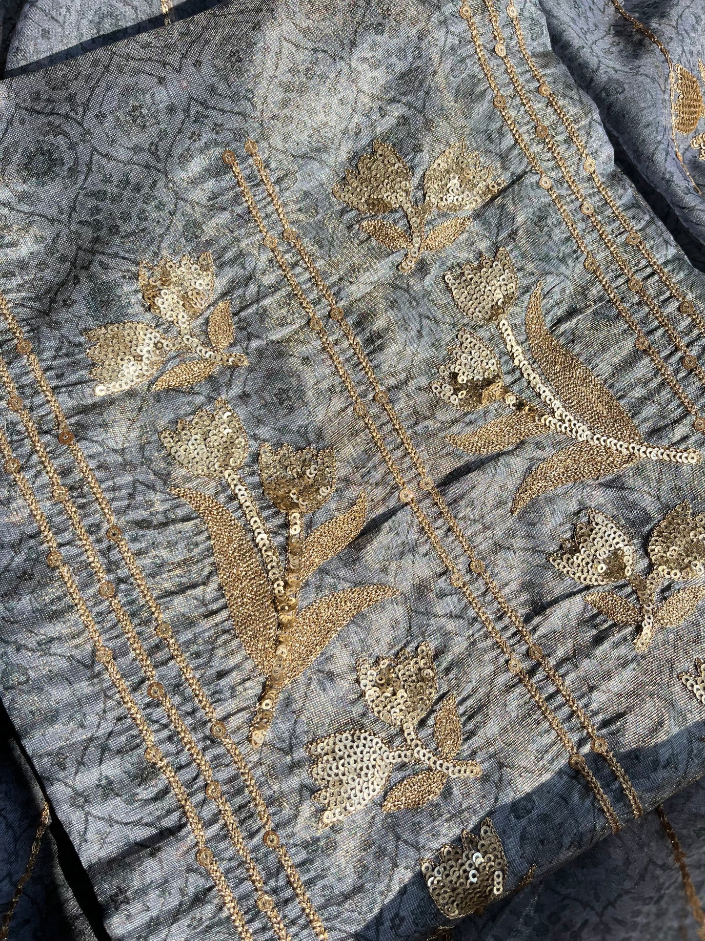 Marori aari work jacquard suit