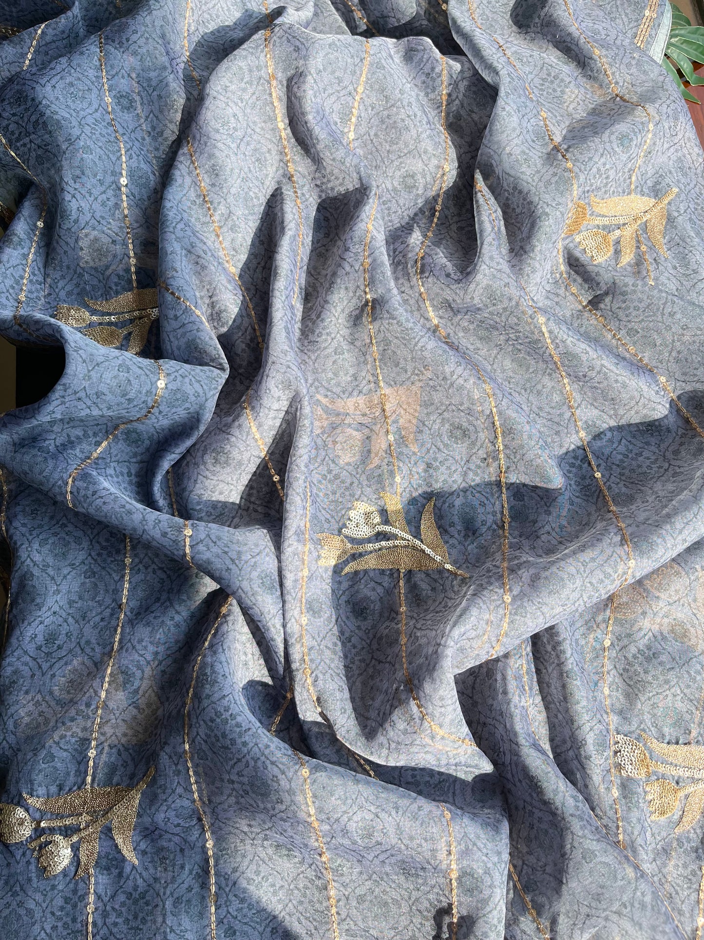 Marori aari work jacquard suit