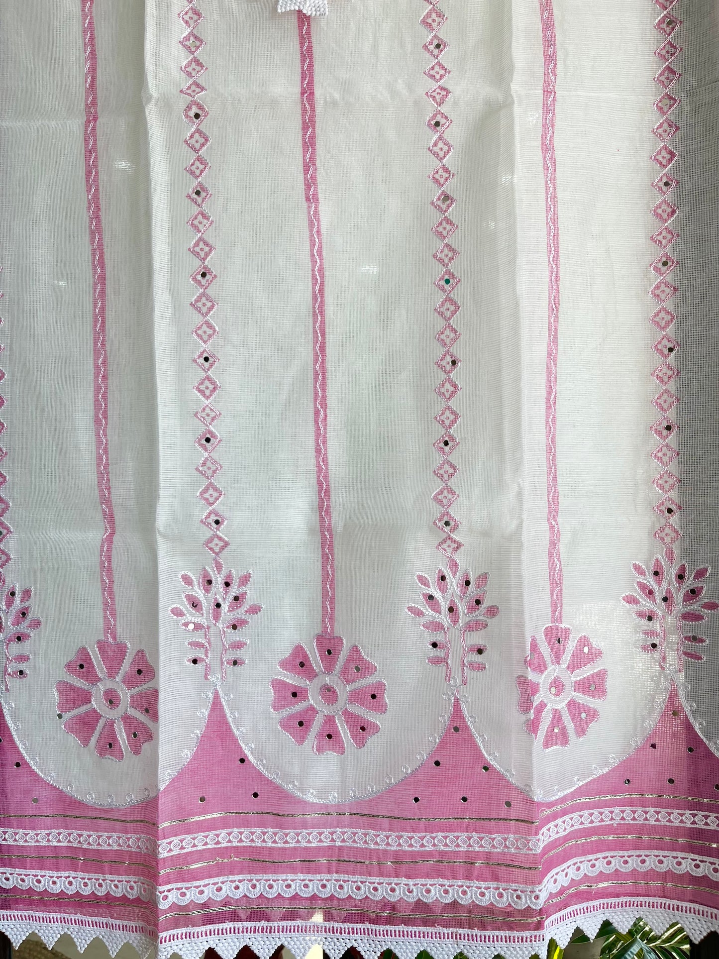 Kota doria aari work handpainted suits