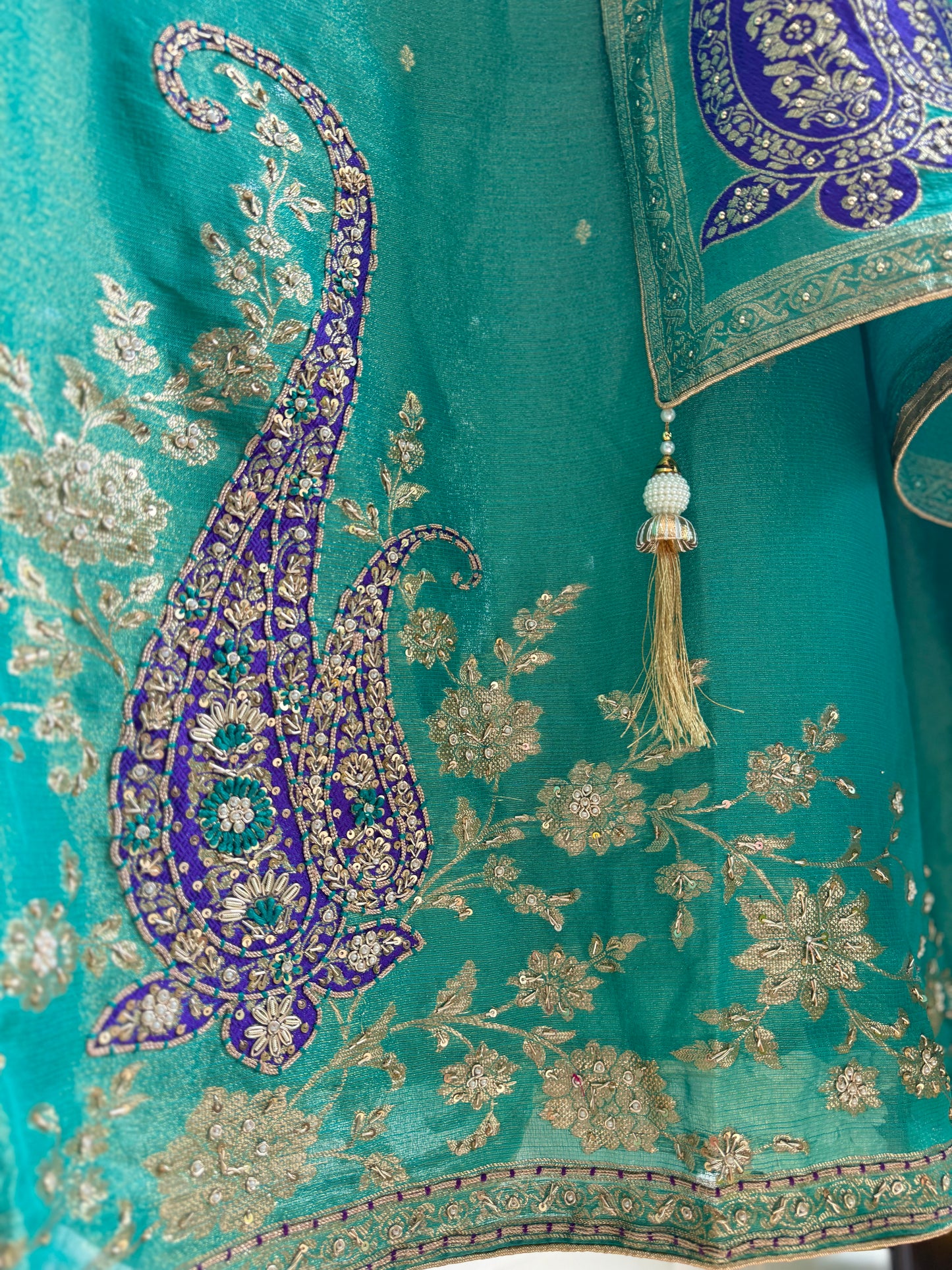 Benarsi zardozi suit