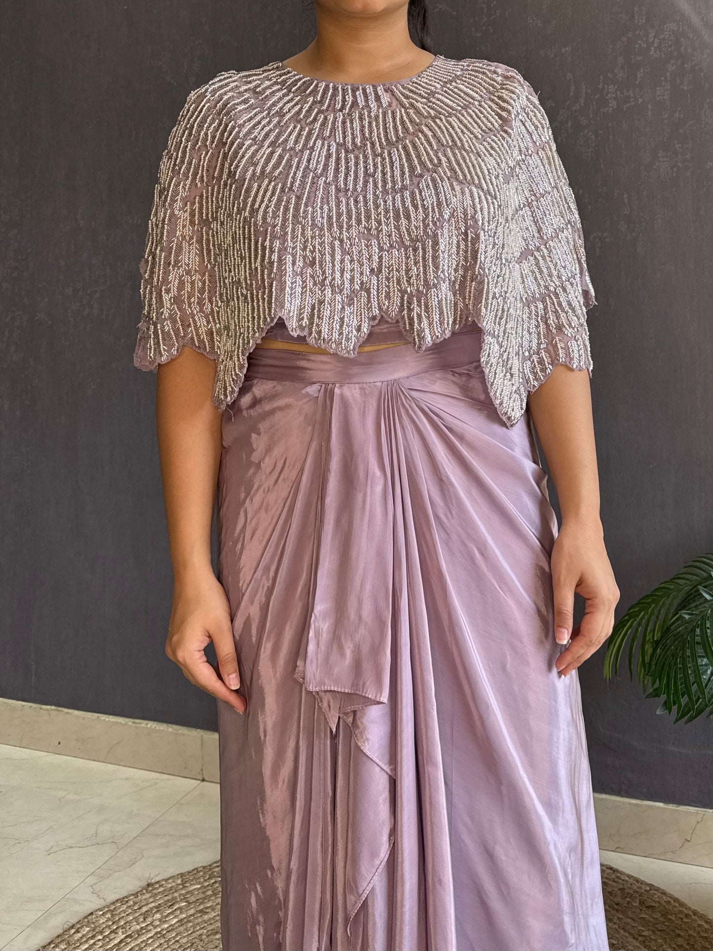 Dhoti skirt Cape set
