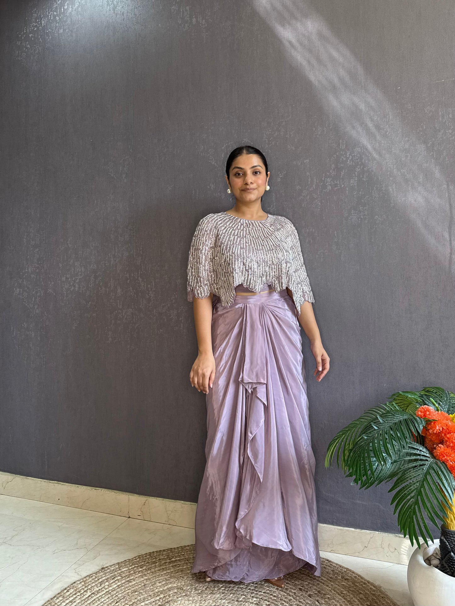 Dhoti skirt Cape set