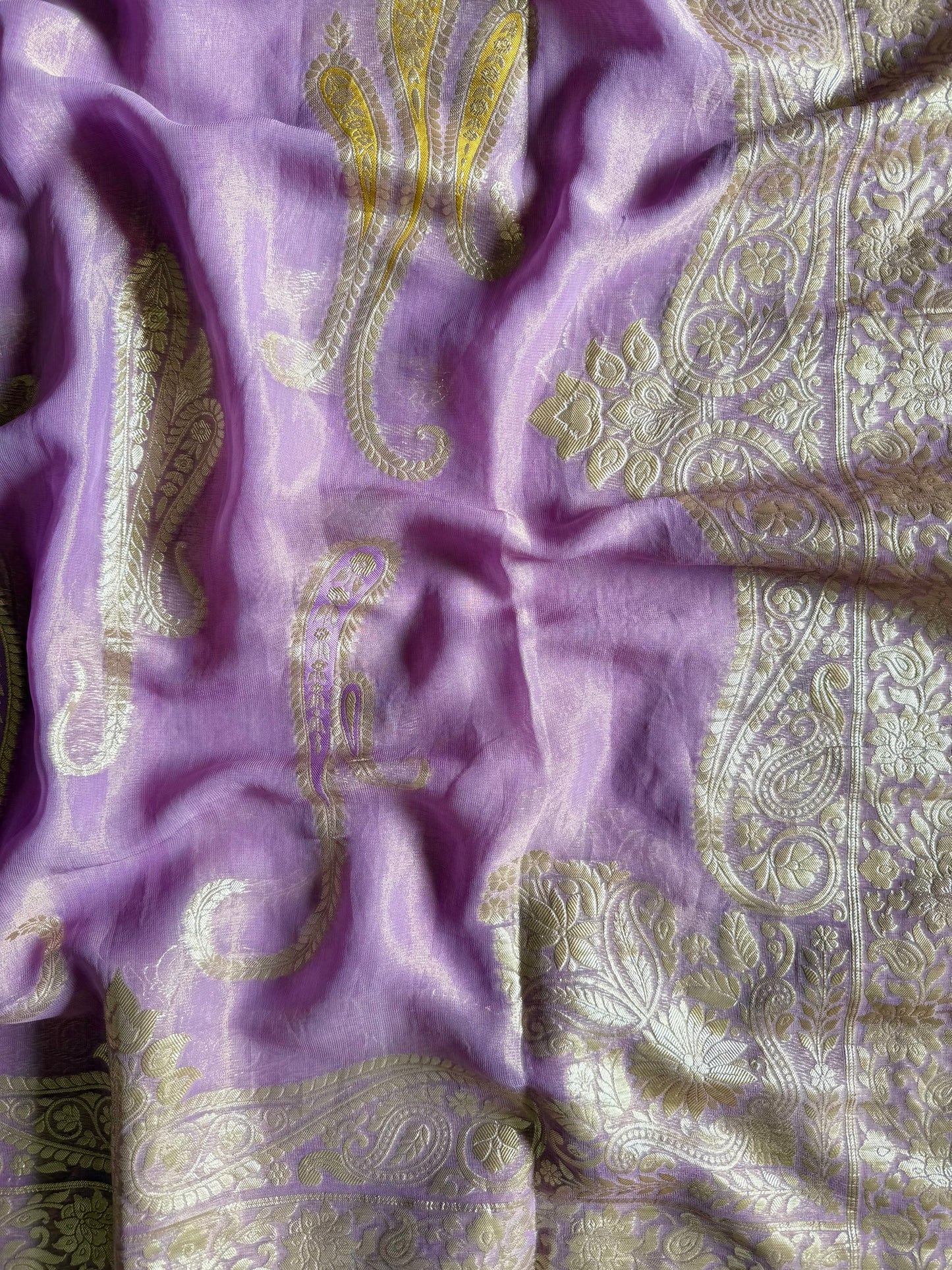 Luxurious handwork Tissue Benarsi silk suit
