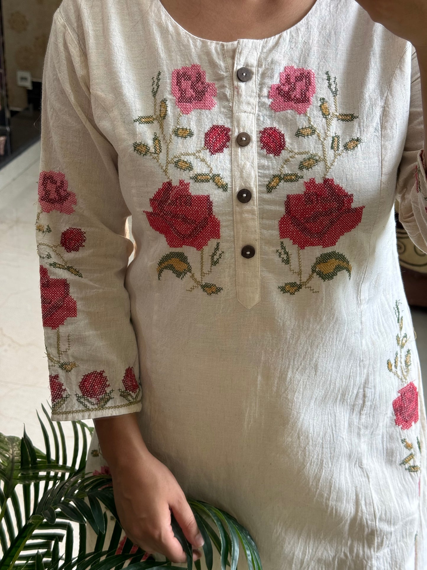 Pure cotton roses coord set