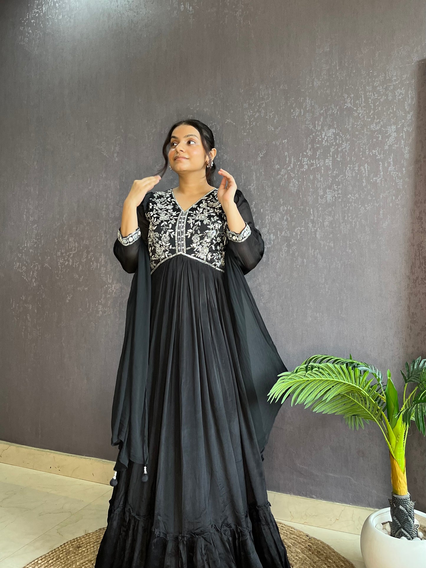 Handwork Anarkali suit