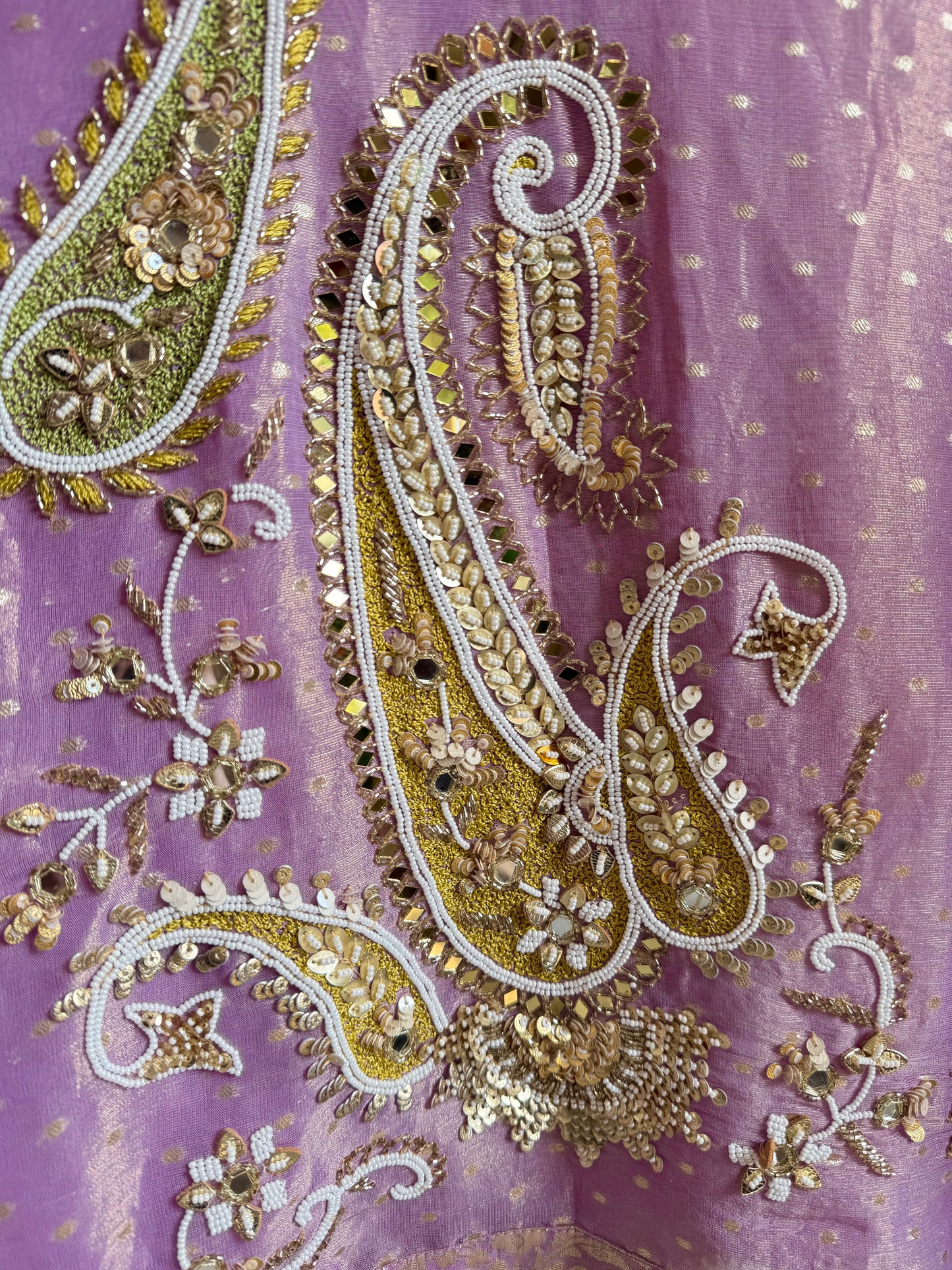 Luxurious handwork Tissue Benarsi silk suit