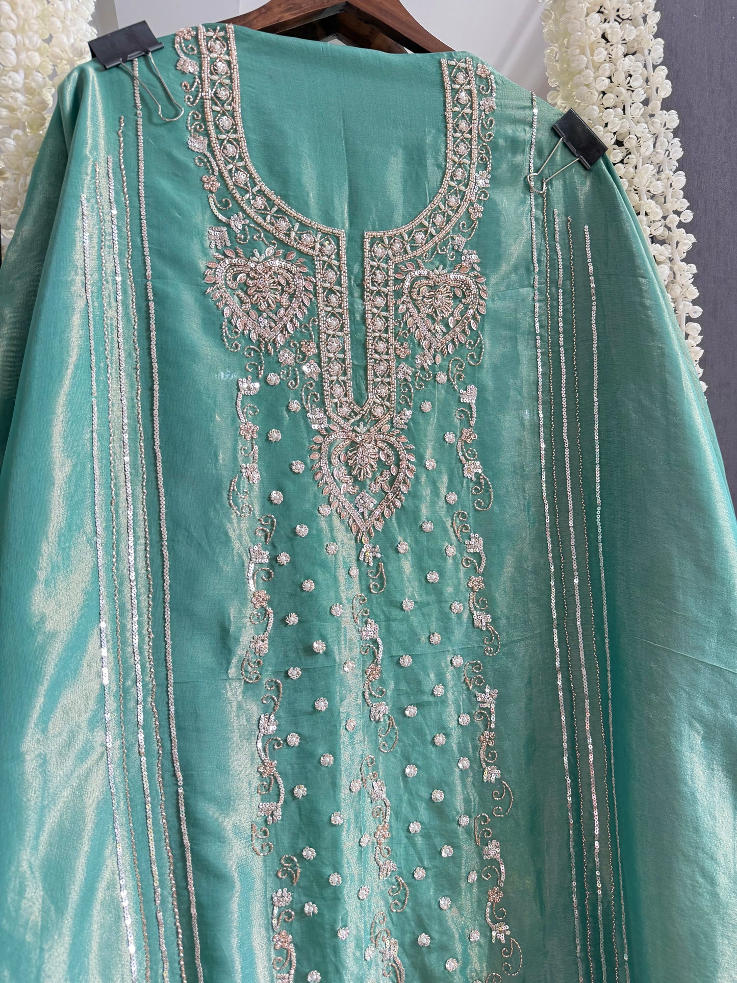 Luxurious hearts handwork suit