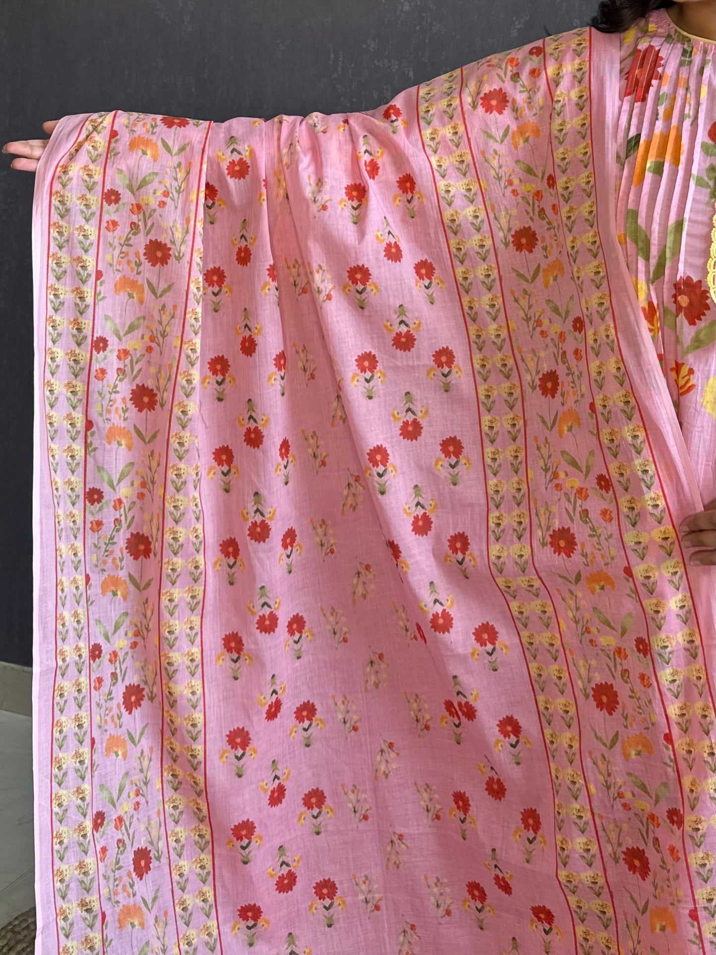 Florals Pure cotton kurta set