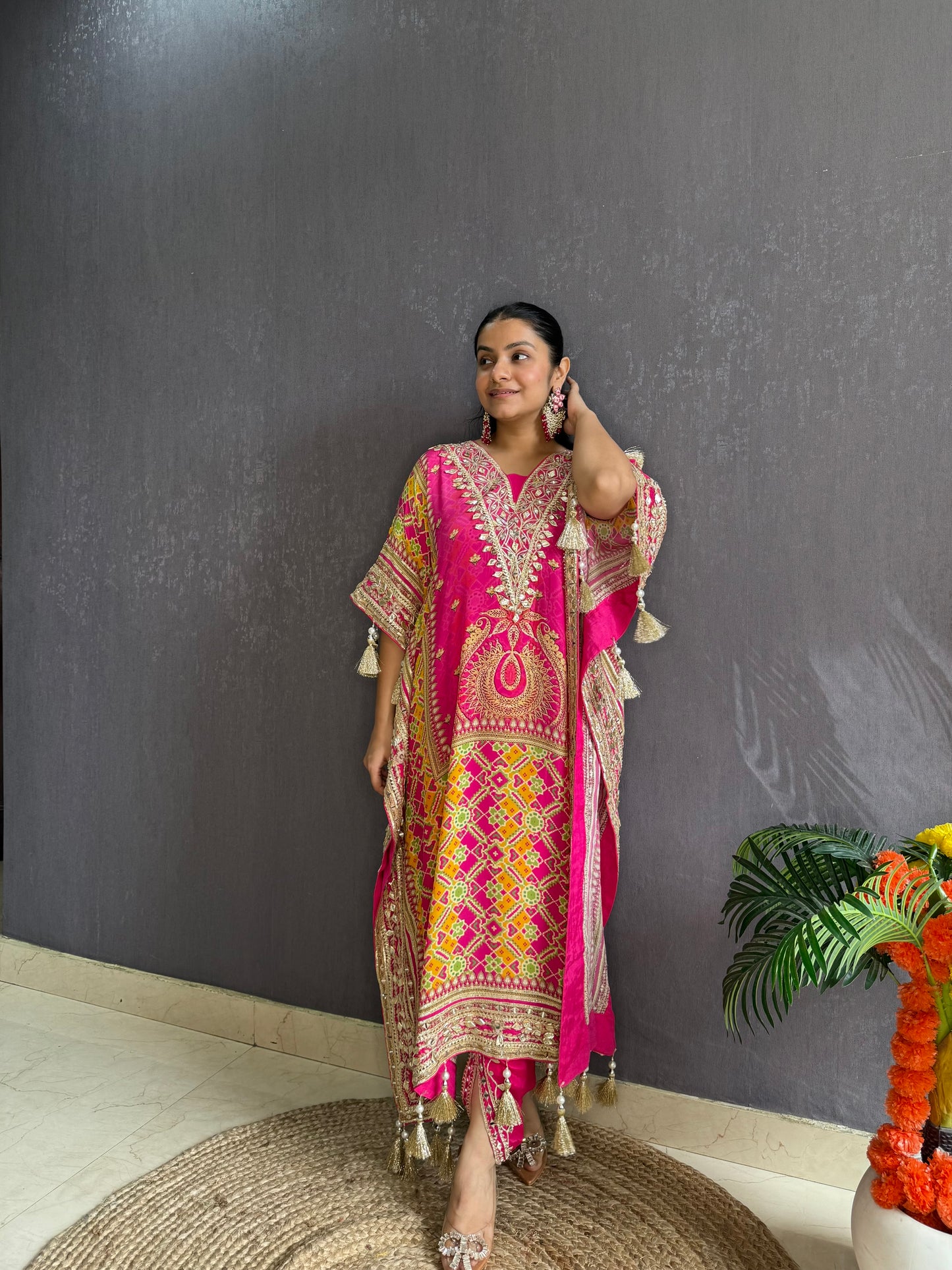Luxurious patola kaftan set