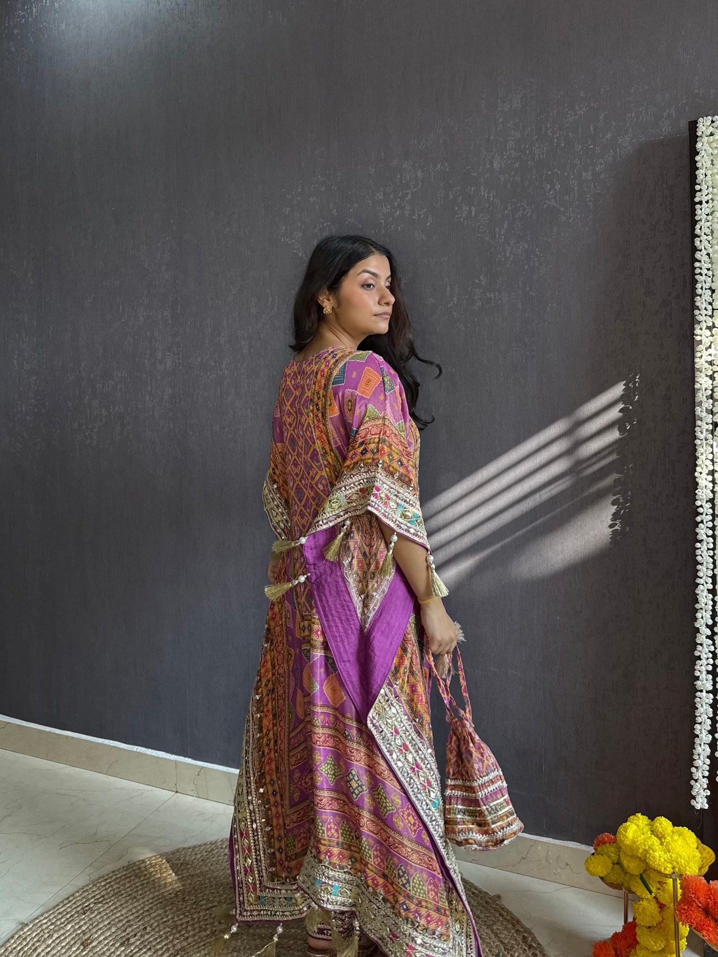 Luxurious patola kaftan set