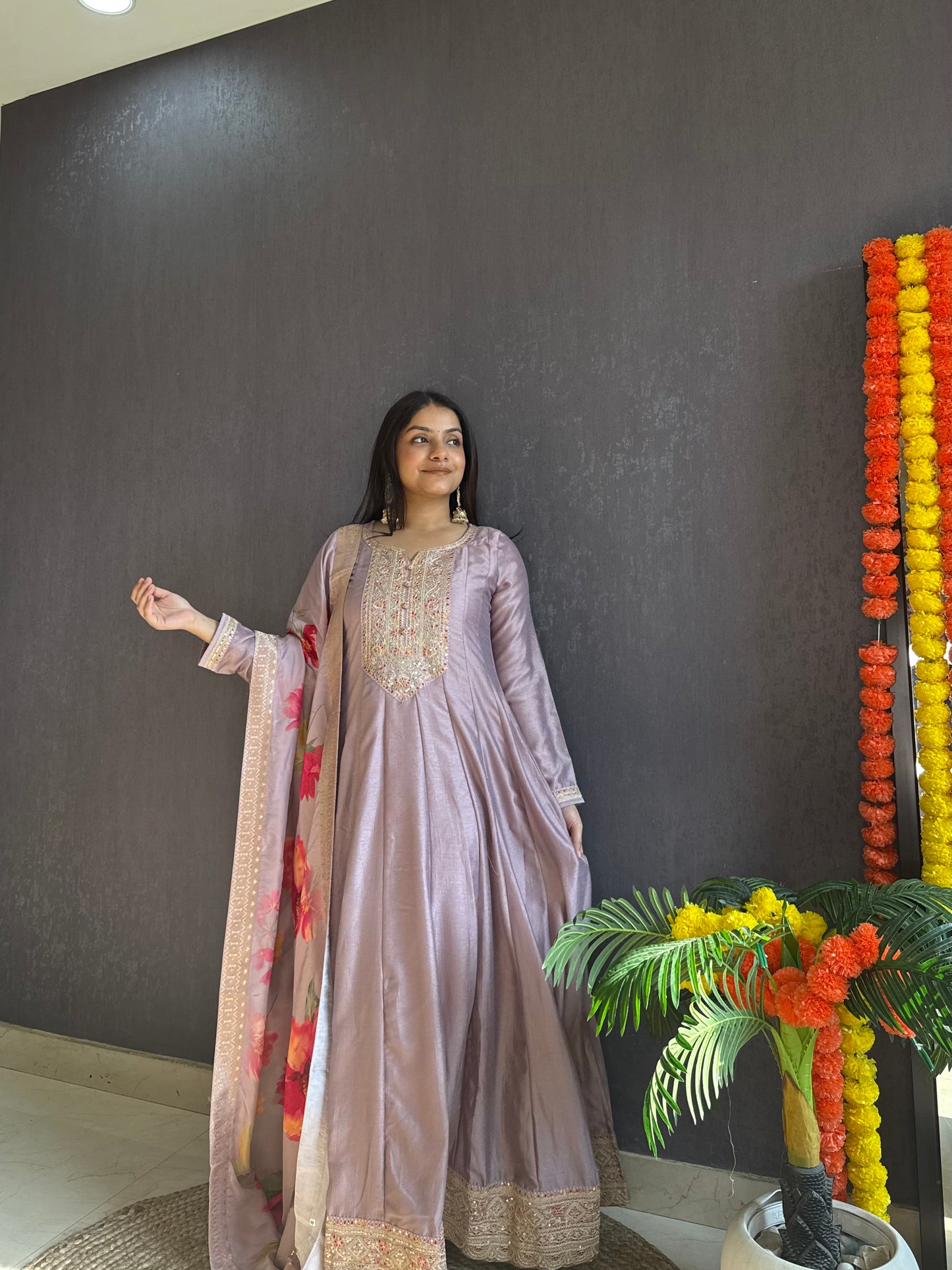 kalidaar designer Anarkali set