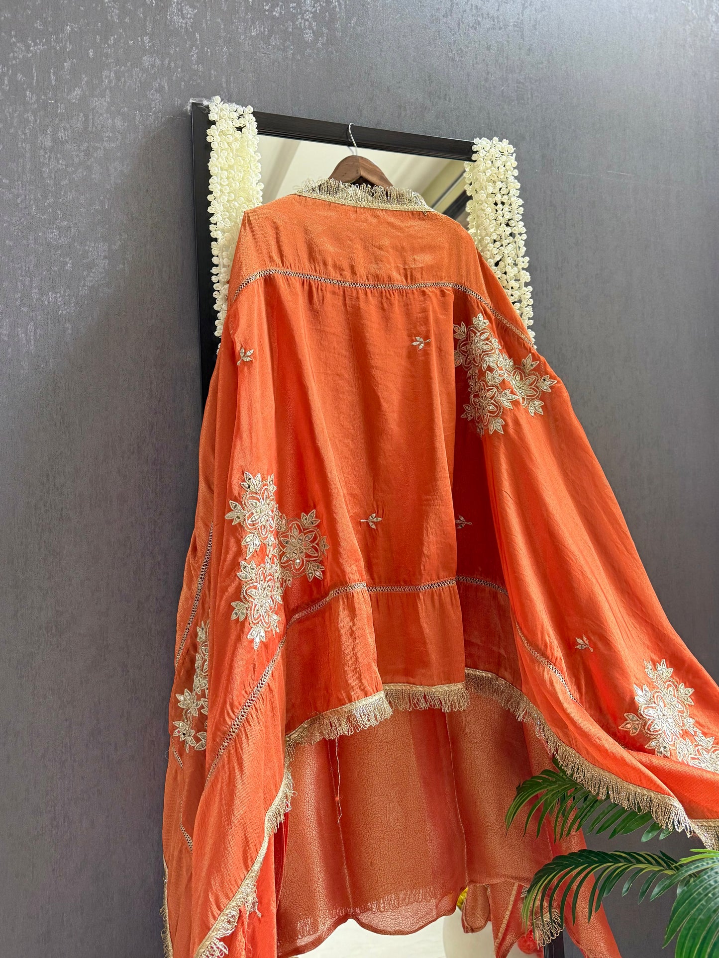 Luxurious brocade benarsi Mirror suit