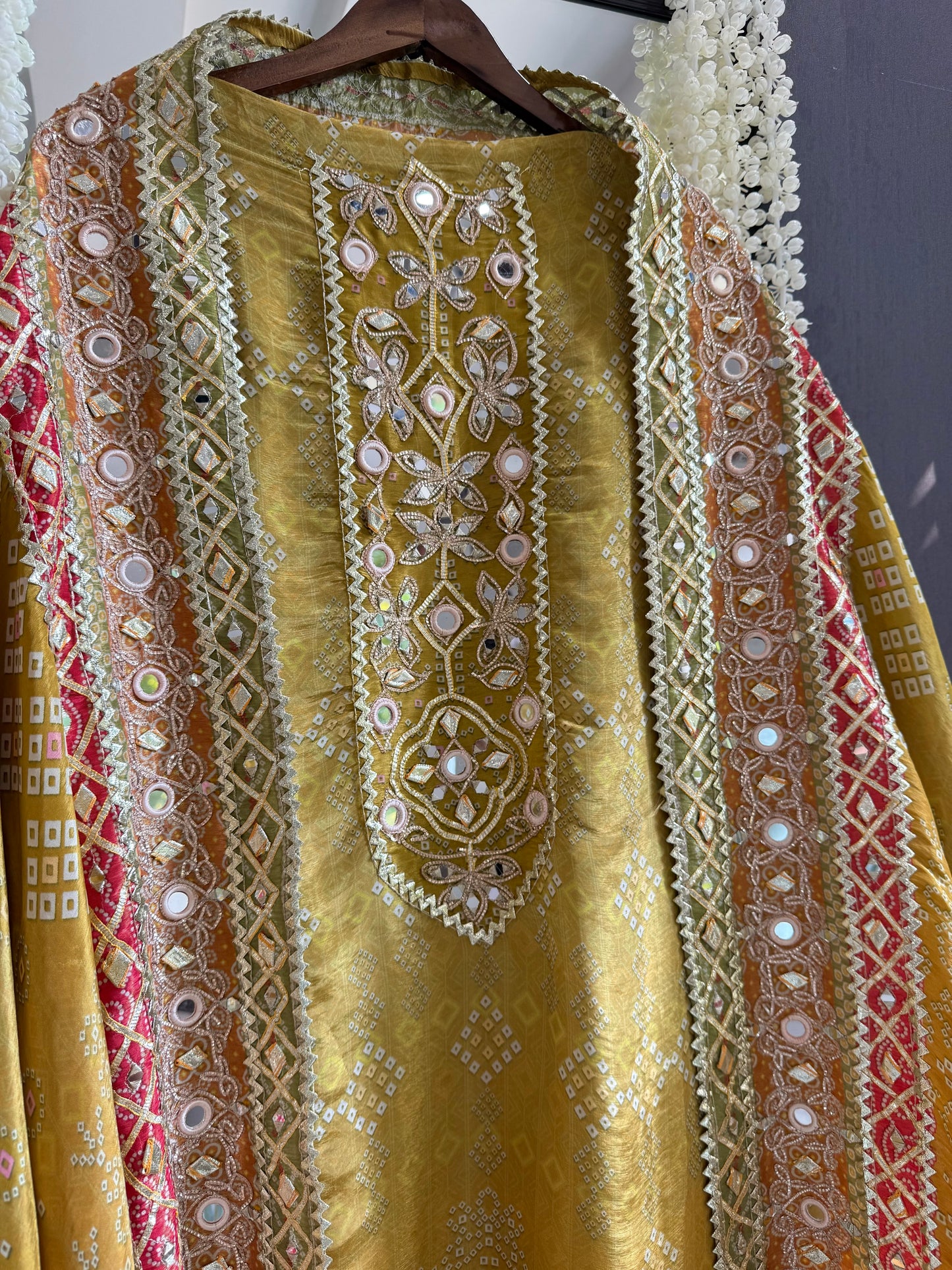 Luxurious bandhani ombré gotapatti suits