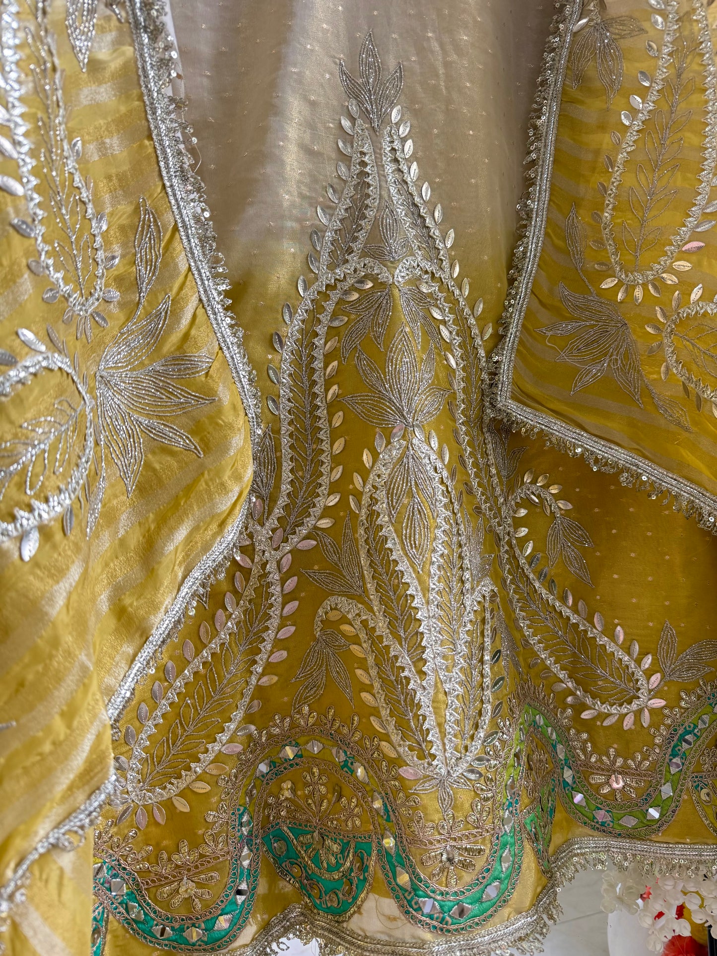 Luxurious Gotapatti ombré suit