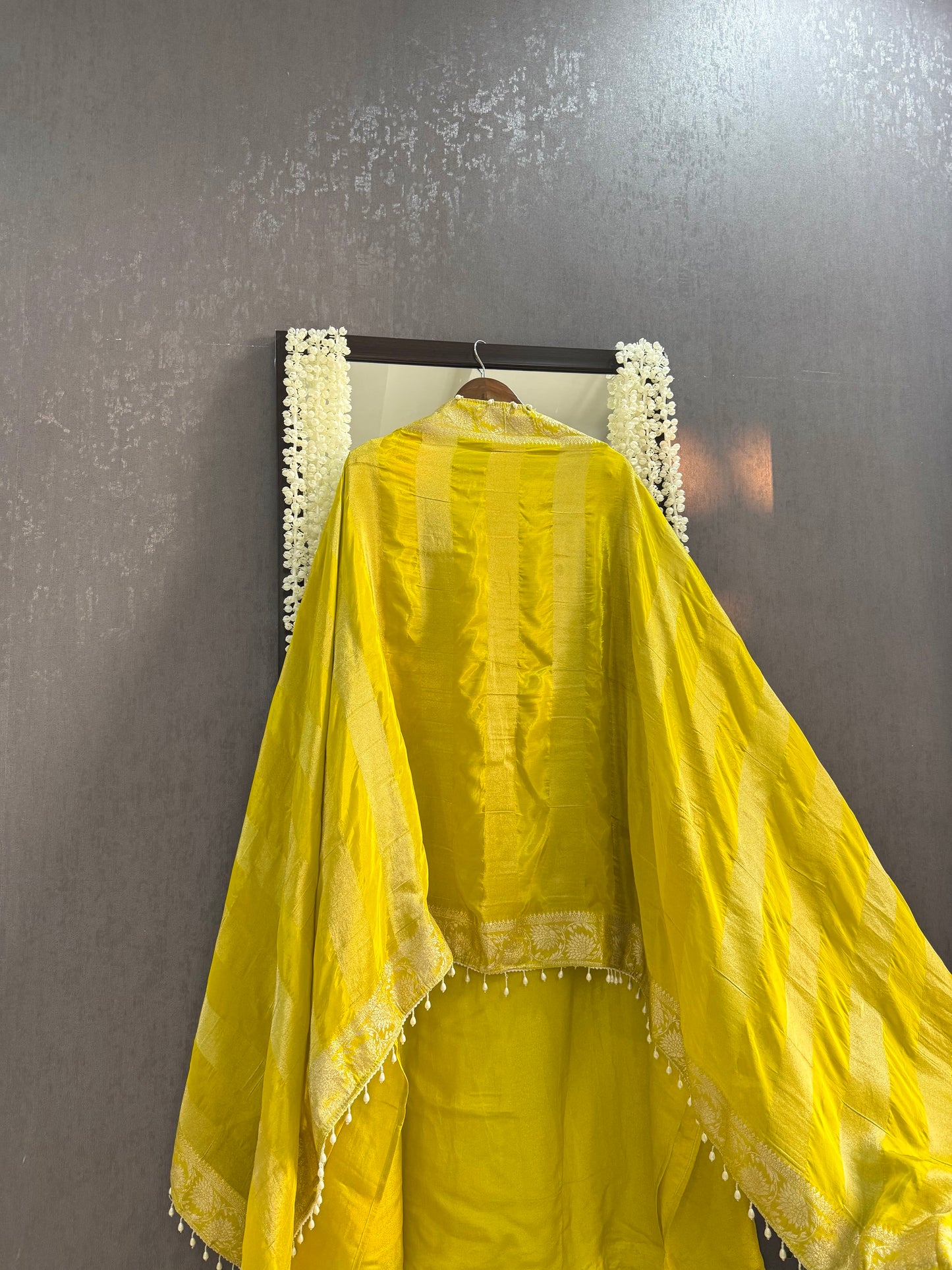 Tissue silk benarsi handwork suit