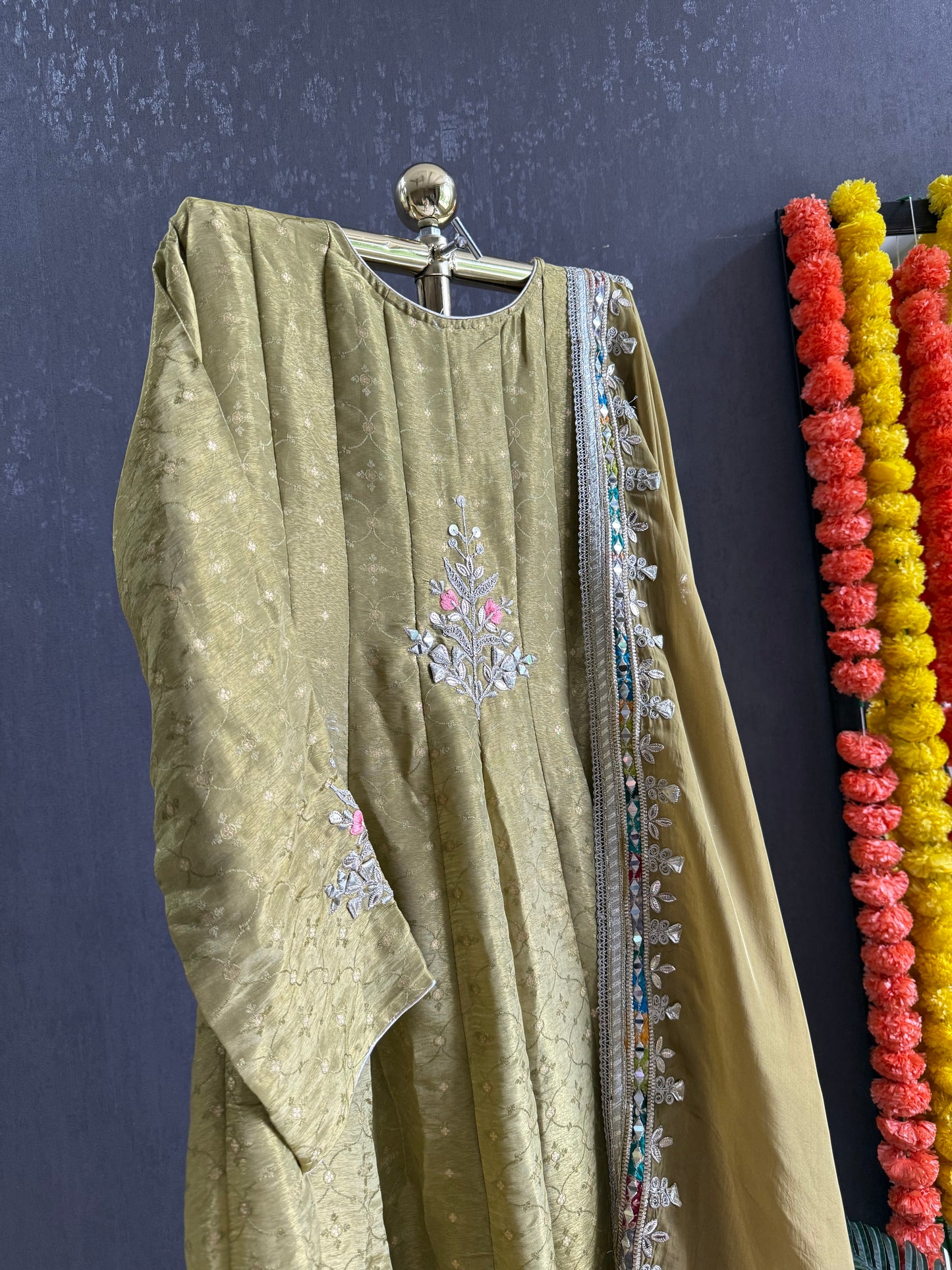 Luxurious gotapatti anarkali set