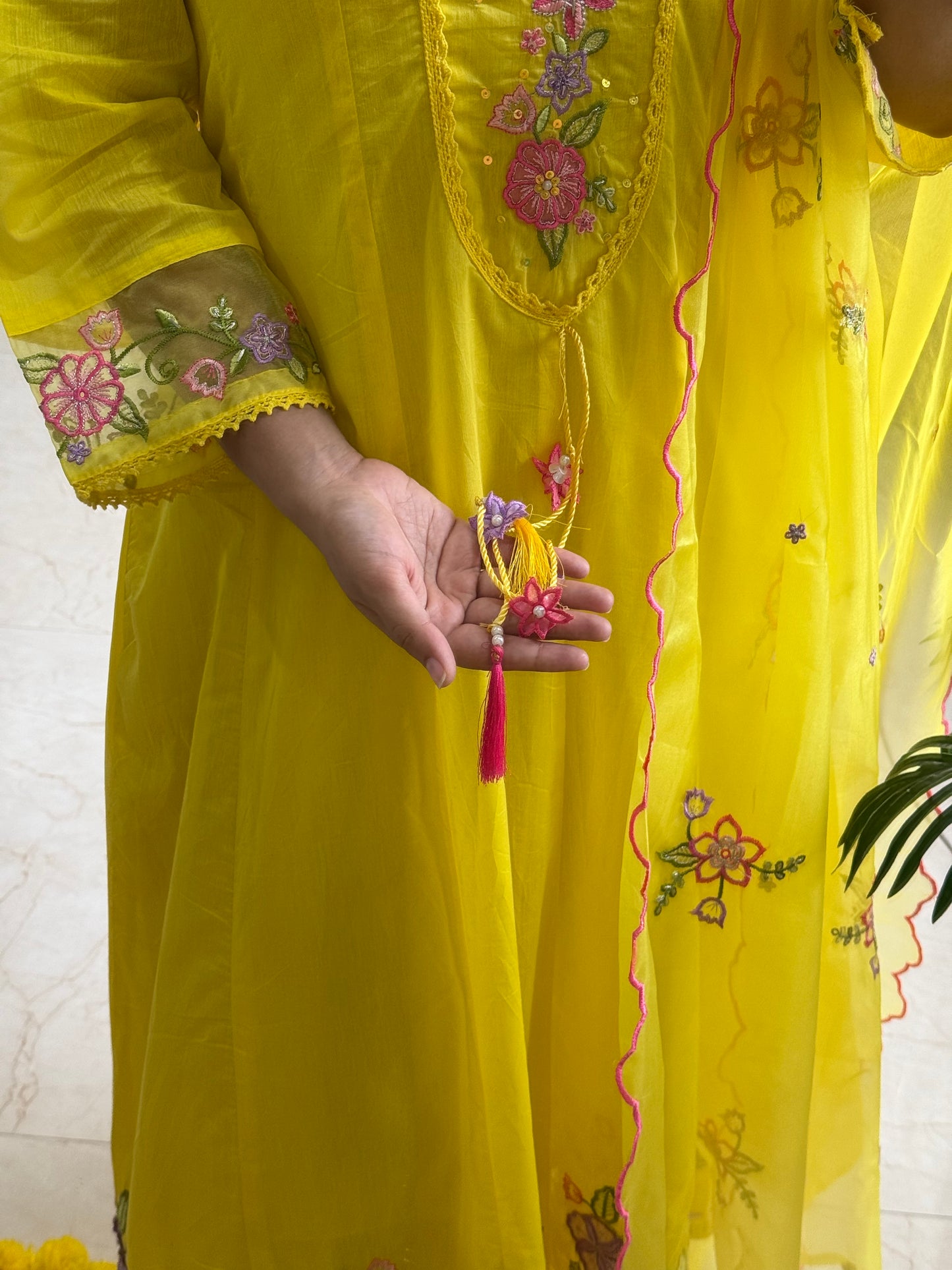 Kalidaar floral Anarkali set