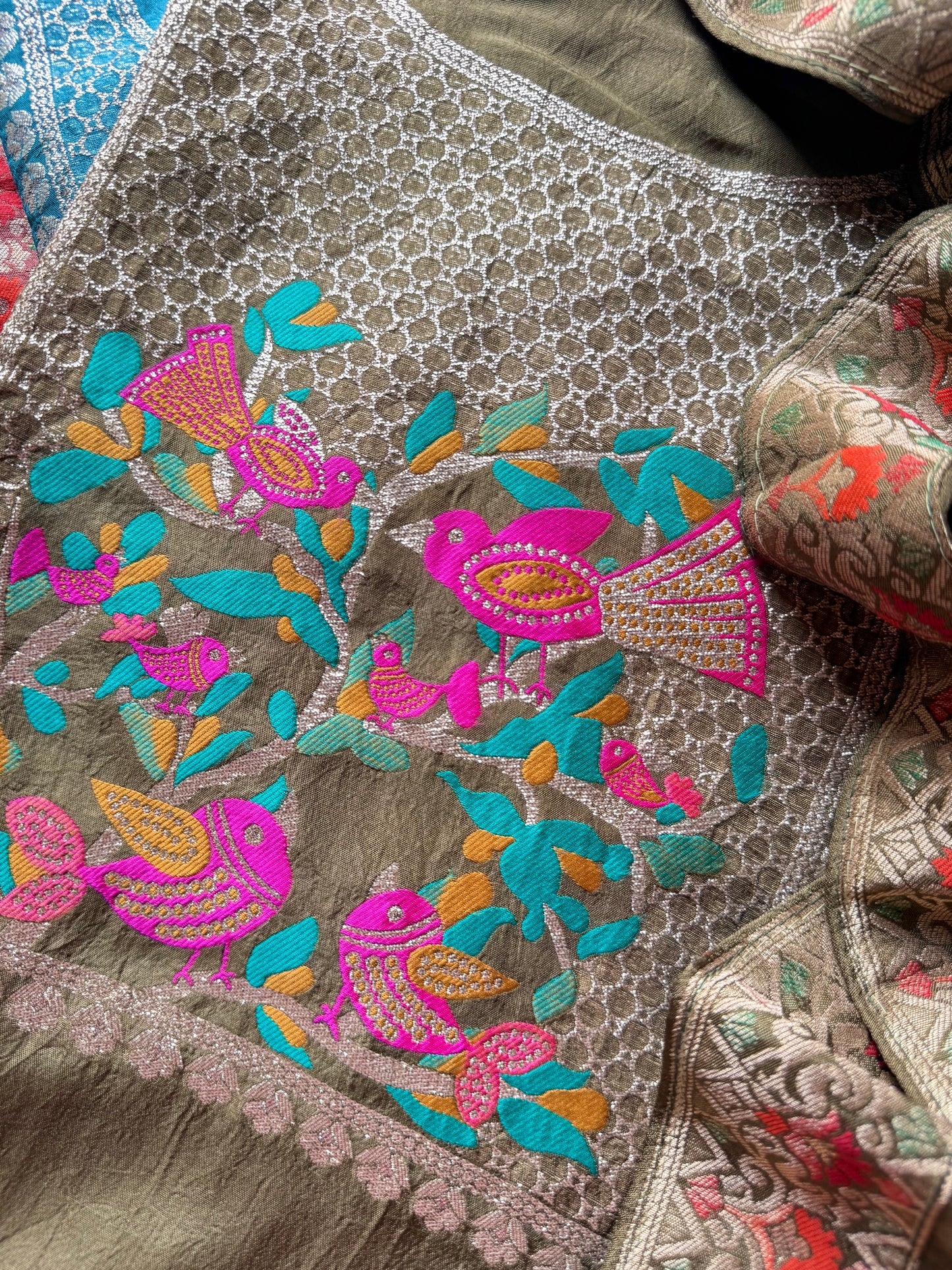Meenakari Benarsi birds suit
