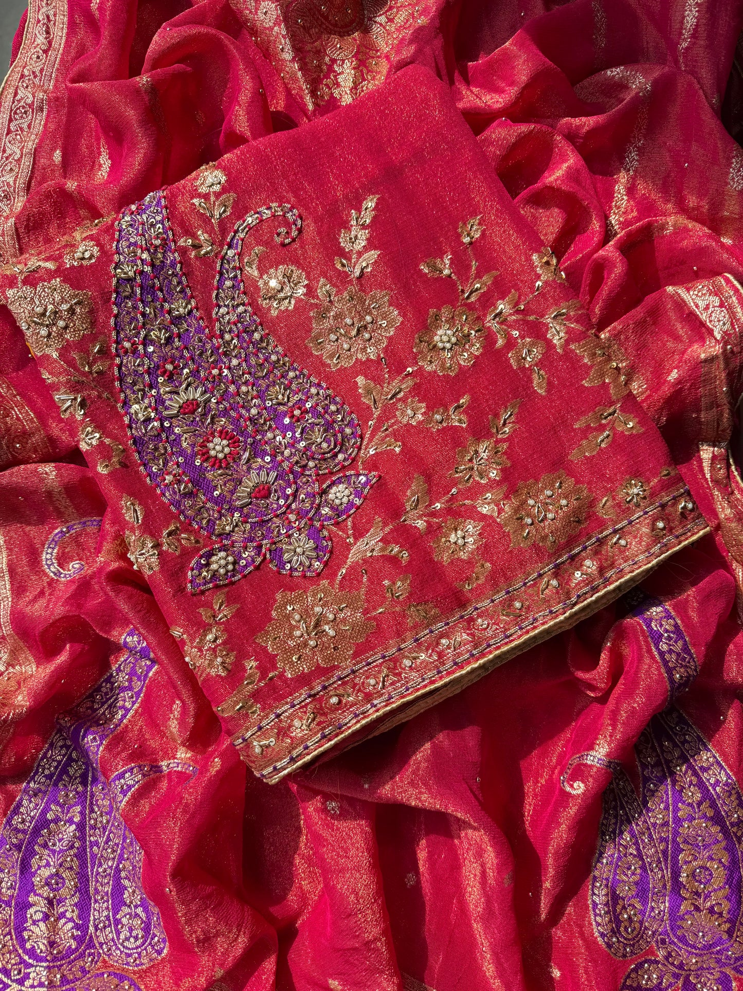 Benarsi zardozi suit