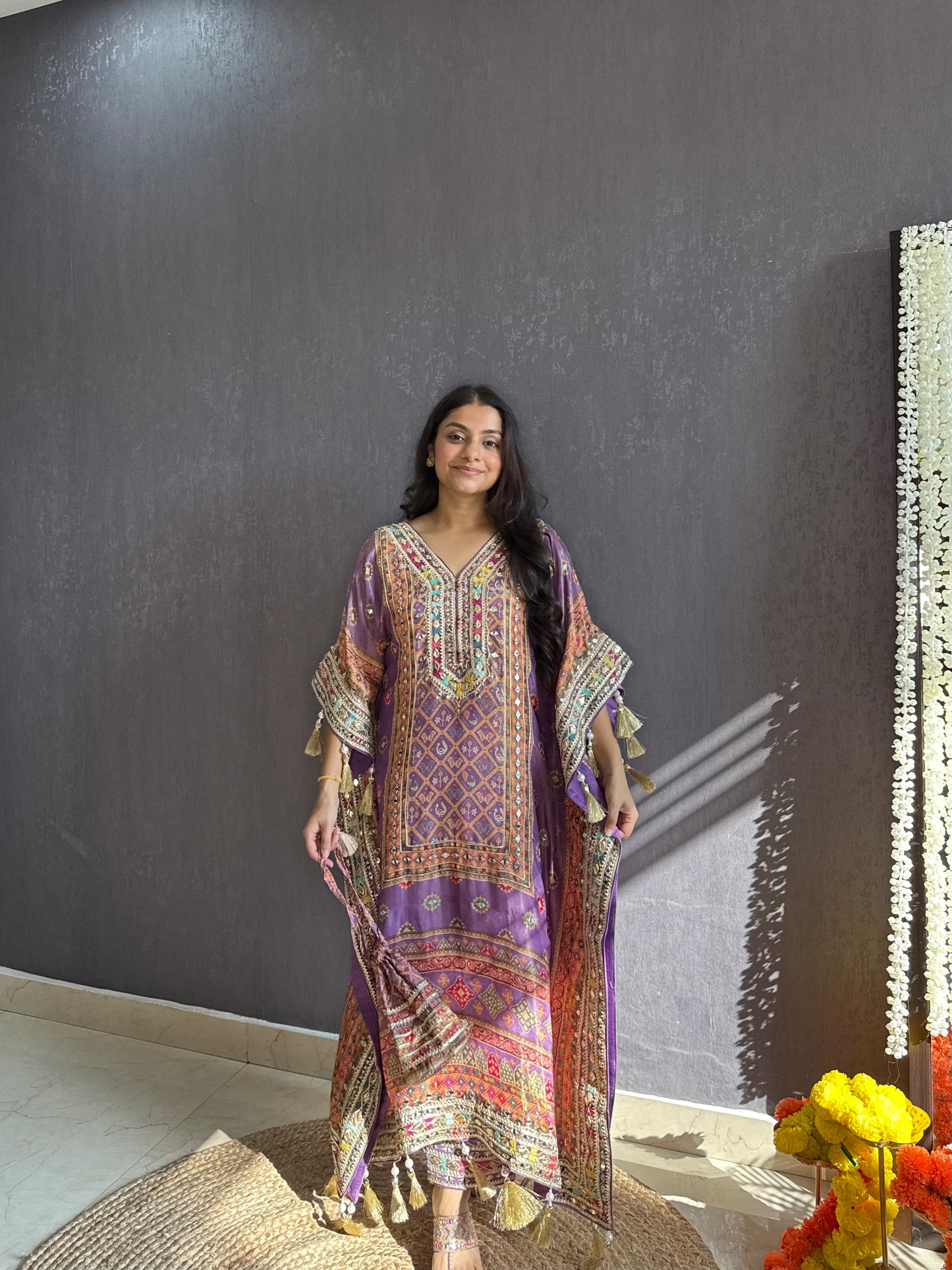 Luxurious patola kaftan set