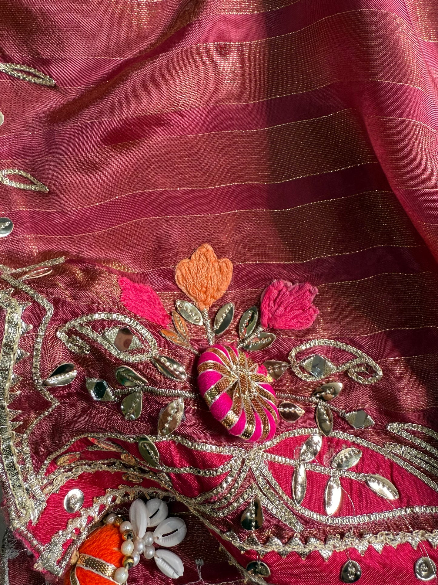 Luxurious Gotapatti Tissue silk suit