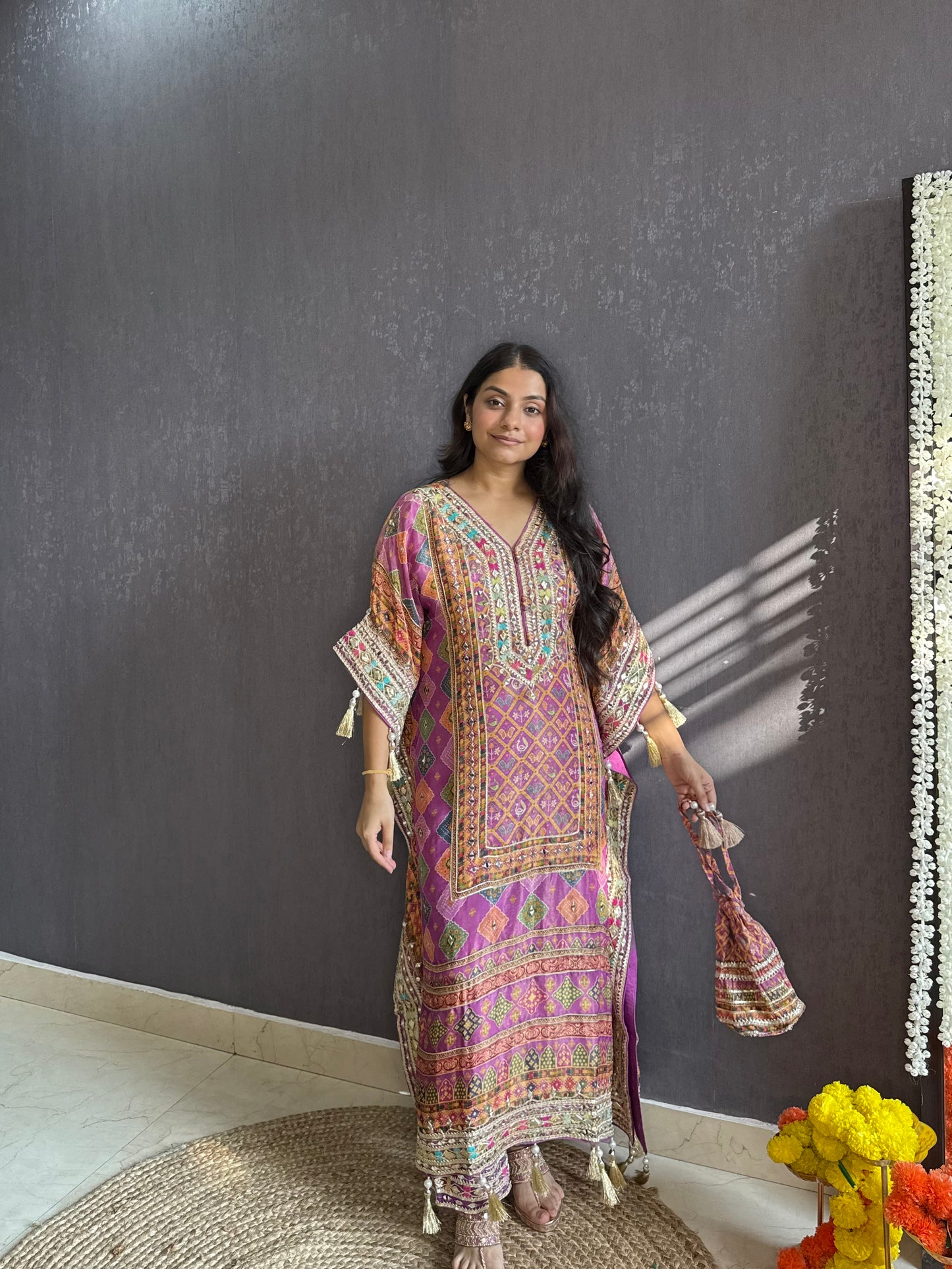 Luxurious patola kaftan set