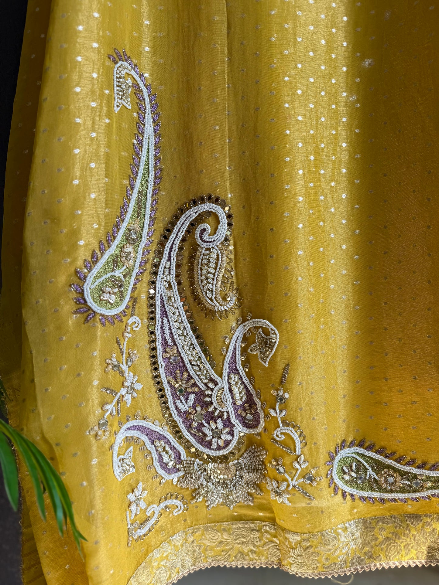 Luxurious handwork Tissue Benarsi silk suit