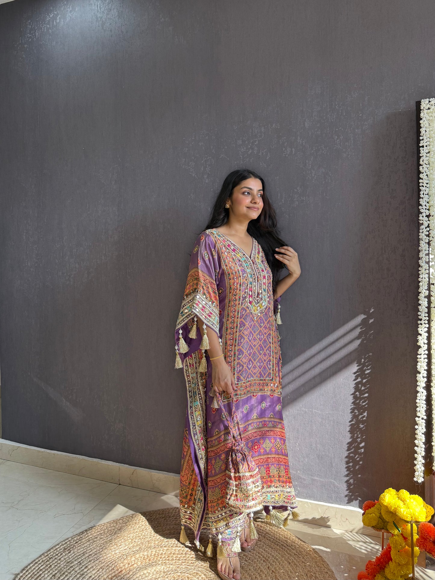 Luxurious patola kaftan set