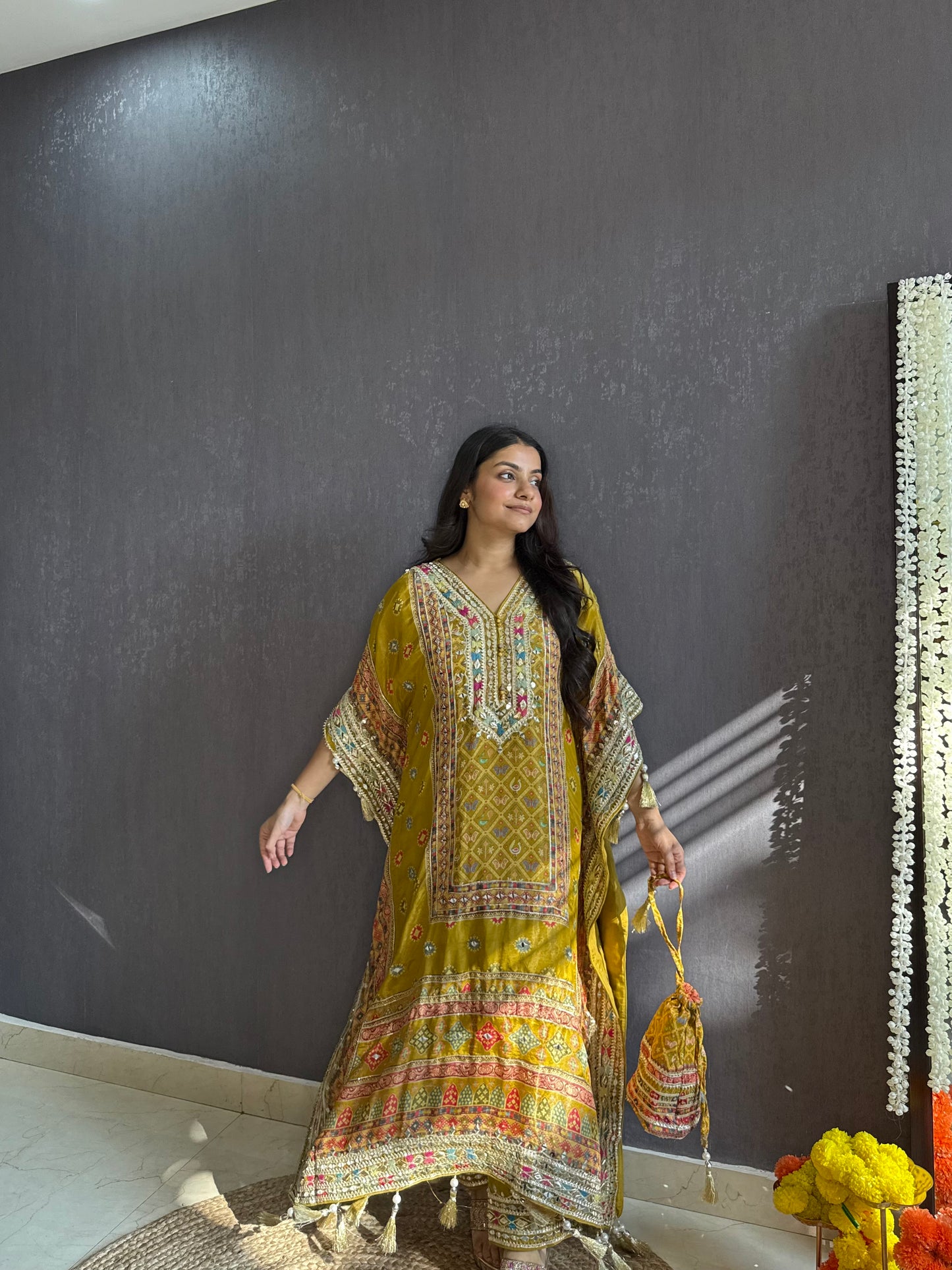 Luxurious patola kaftan set