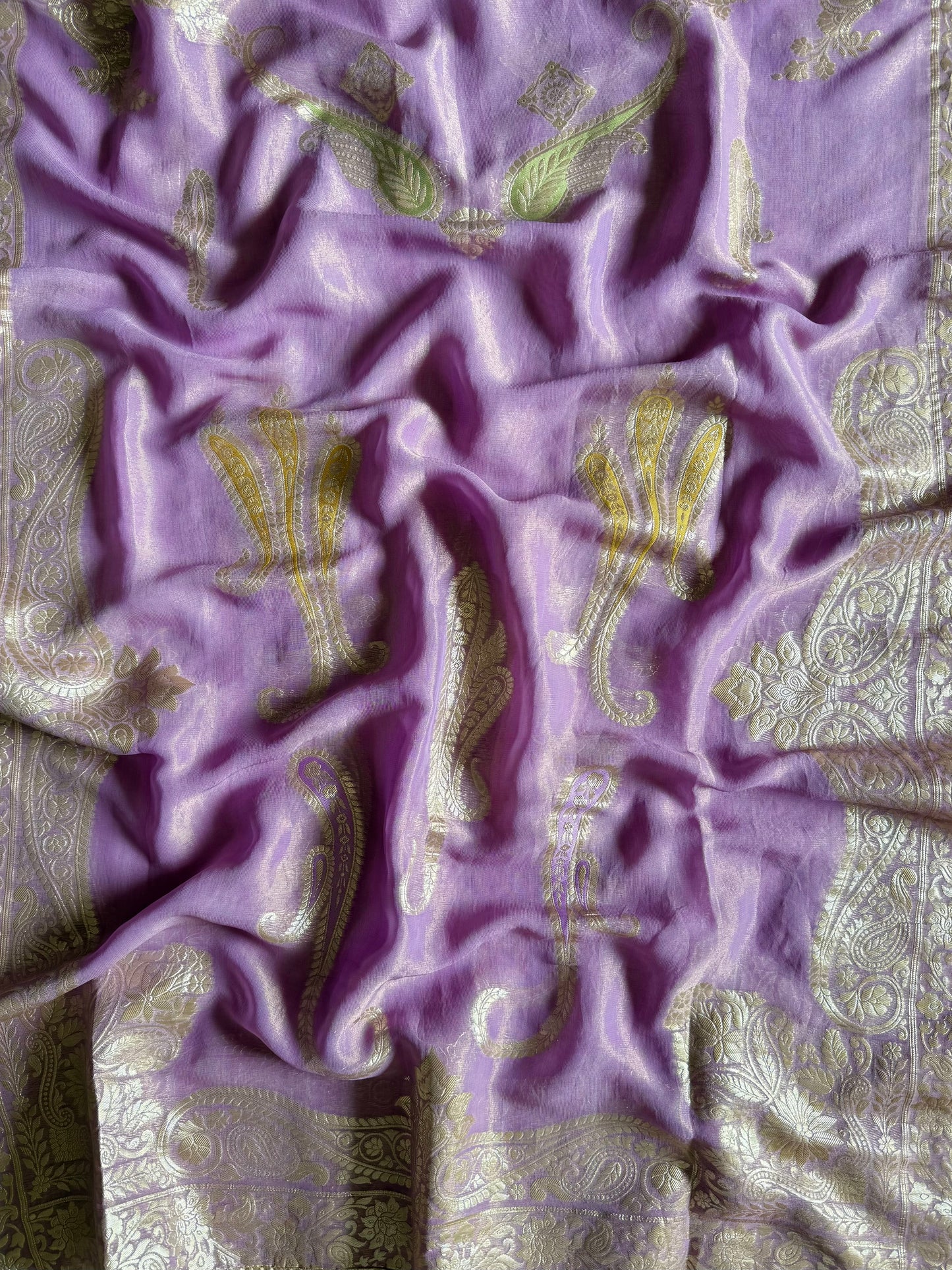 Luxurious handwork Tissue Benarsi silk suit