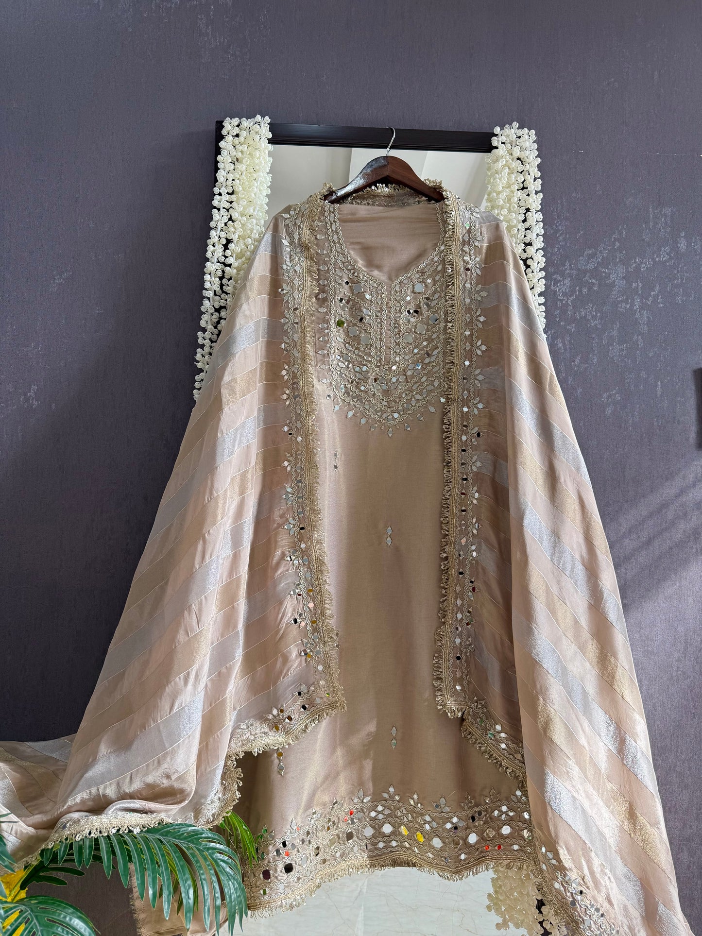Luxurious Mirrorwork suit