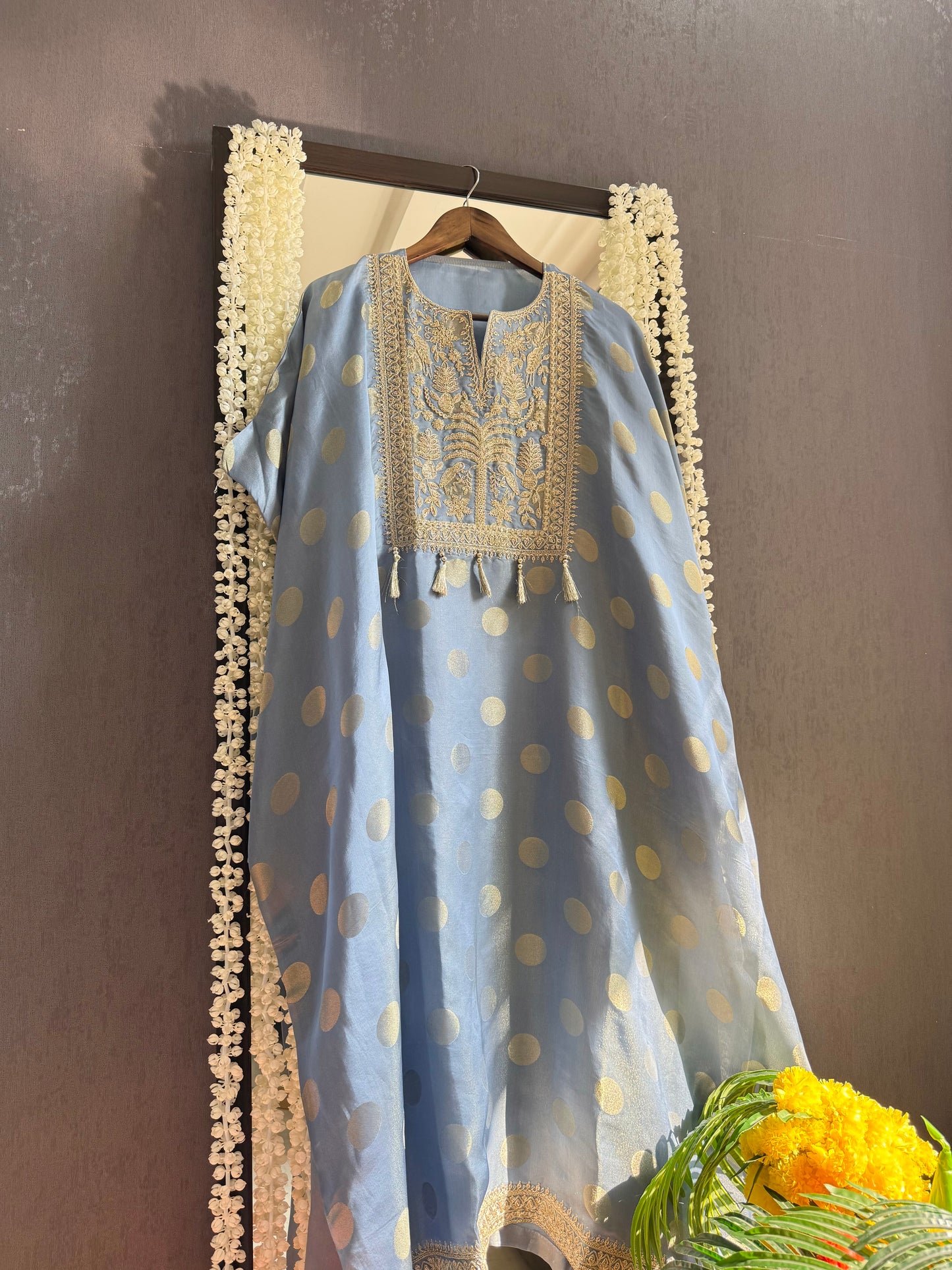 Luxurious Aari work Benarsi suit
