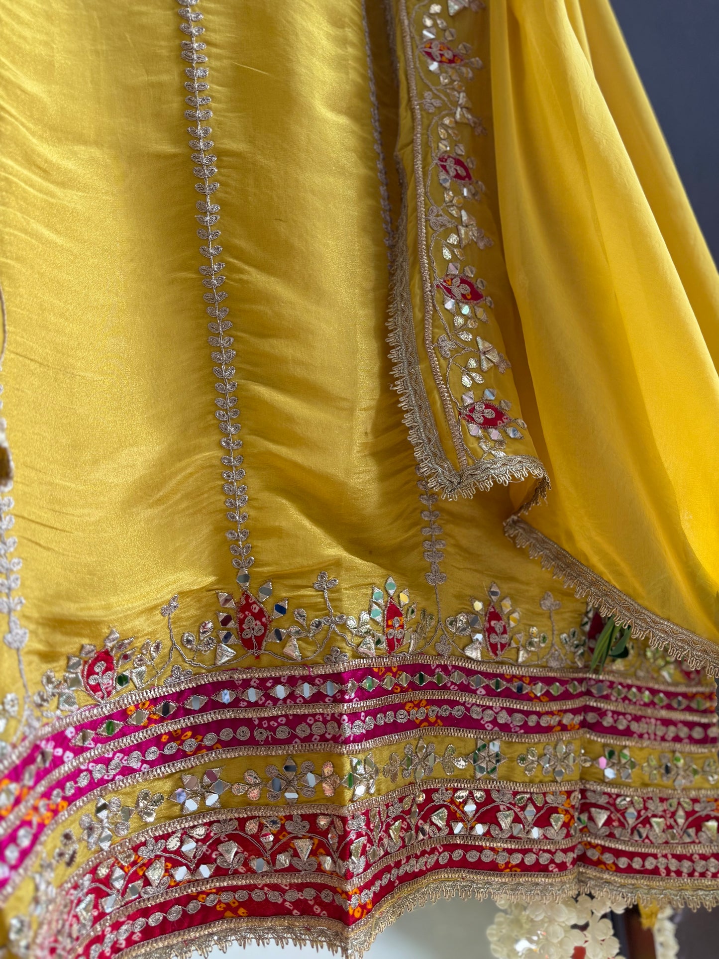 Luxurious Gotapatti Pure Tissue silk suit