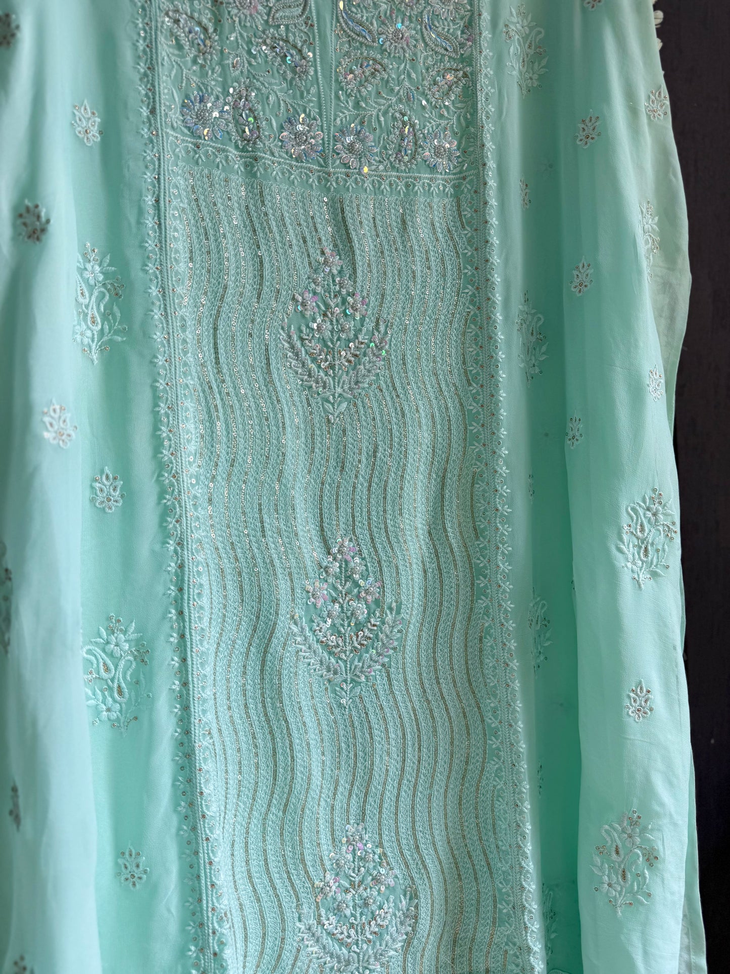Lucknowi chikankari handwork suit
