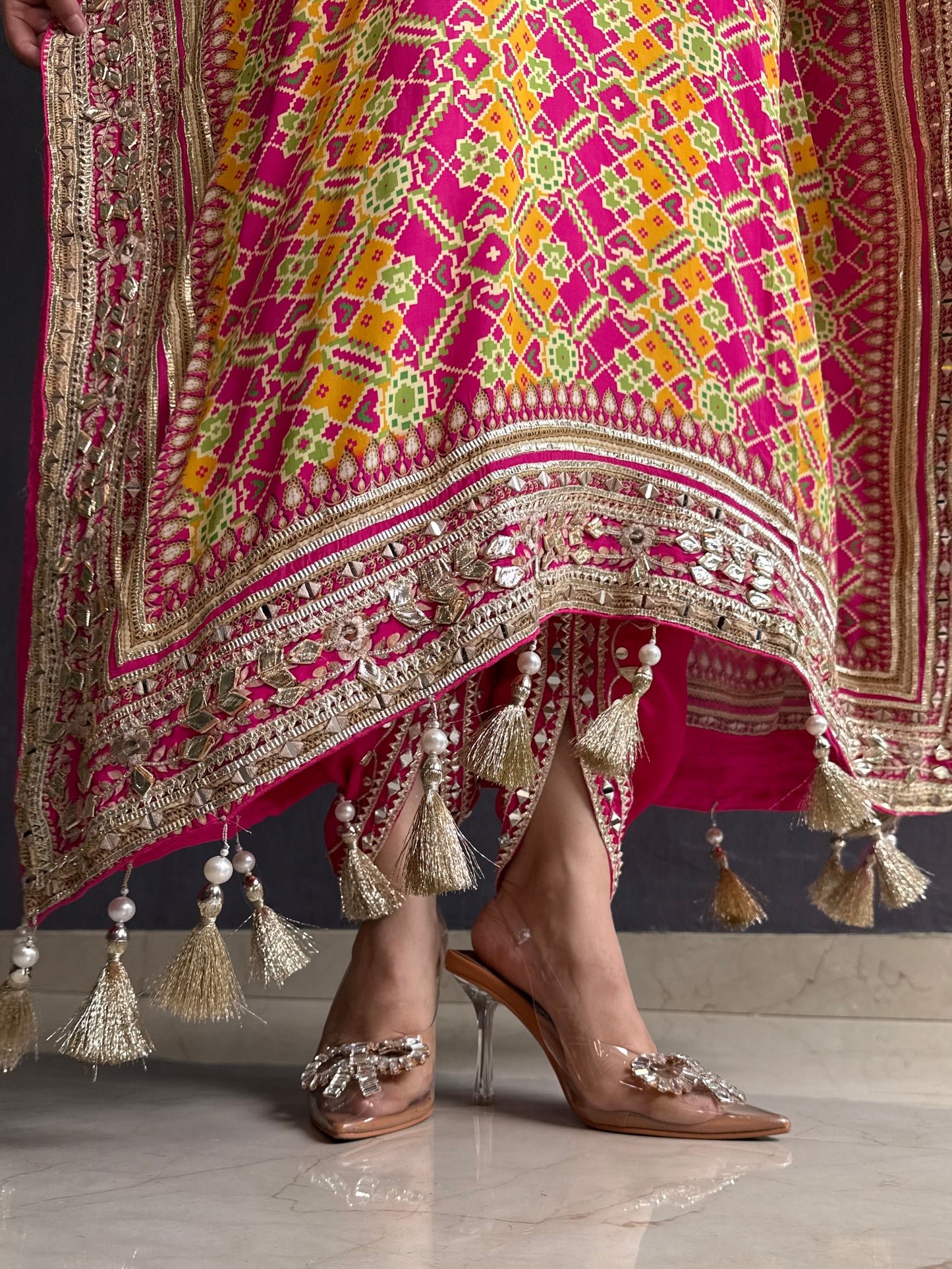 Luxurious patola kaftan set
