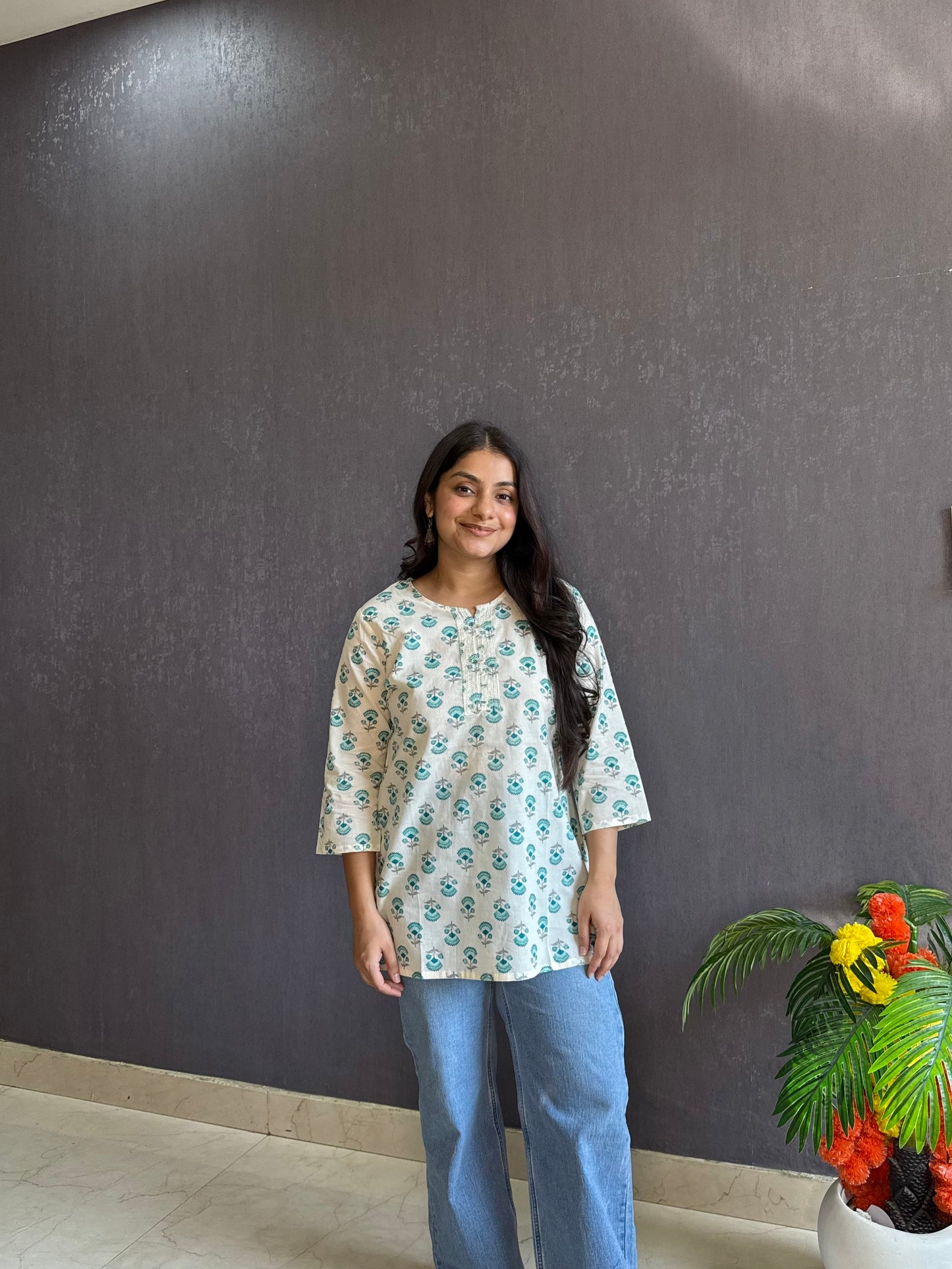 Floral Printed short kurtas