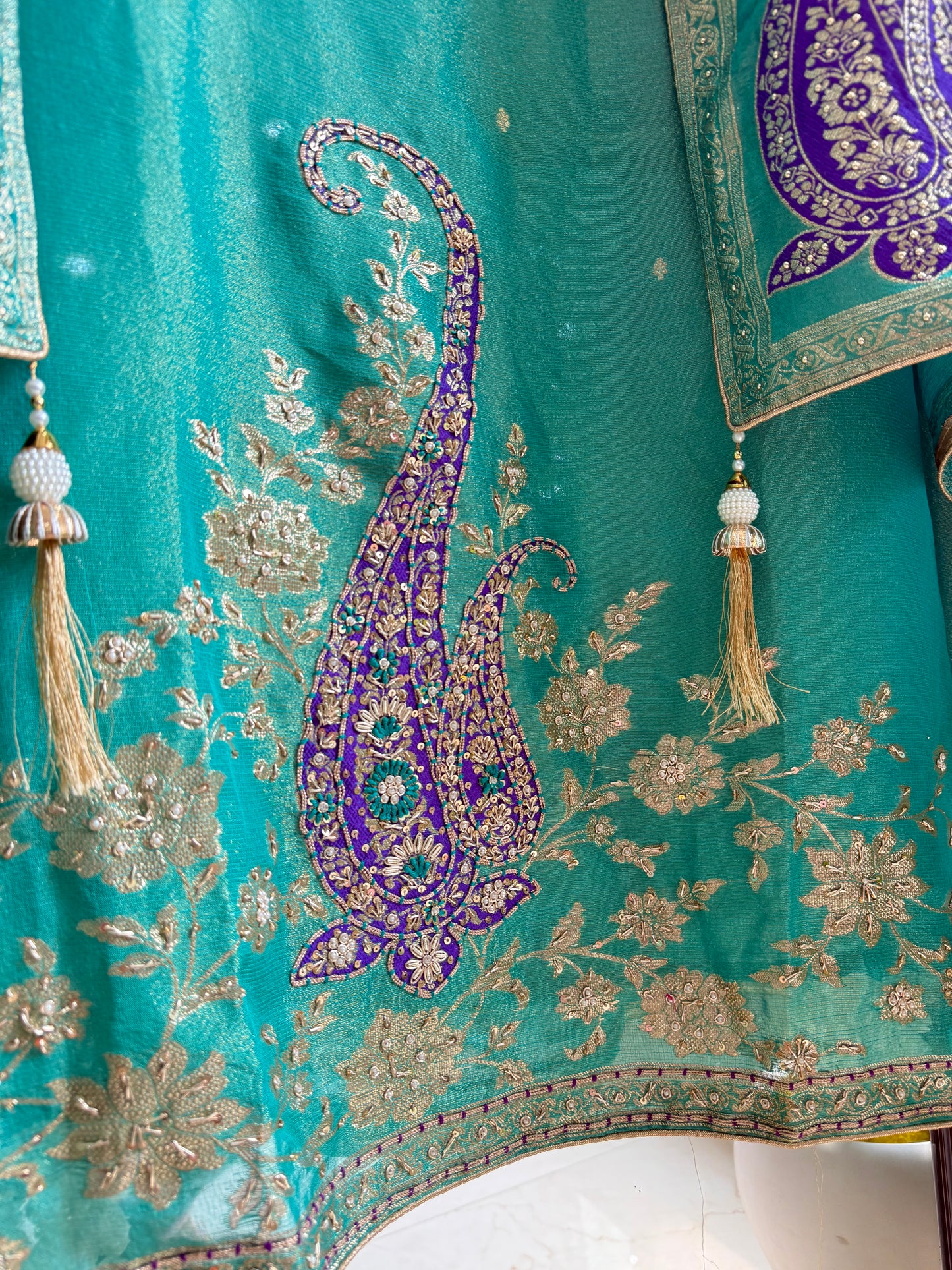 Benarsi zardozi suit