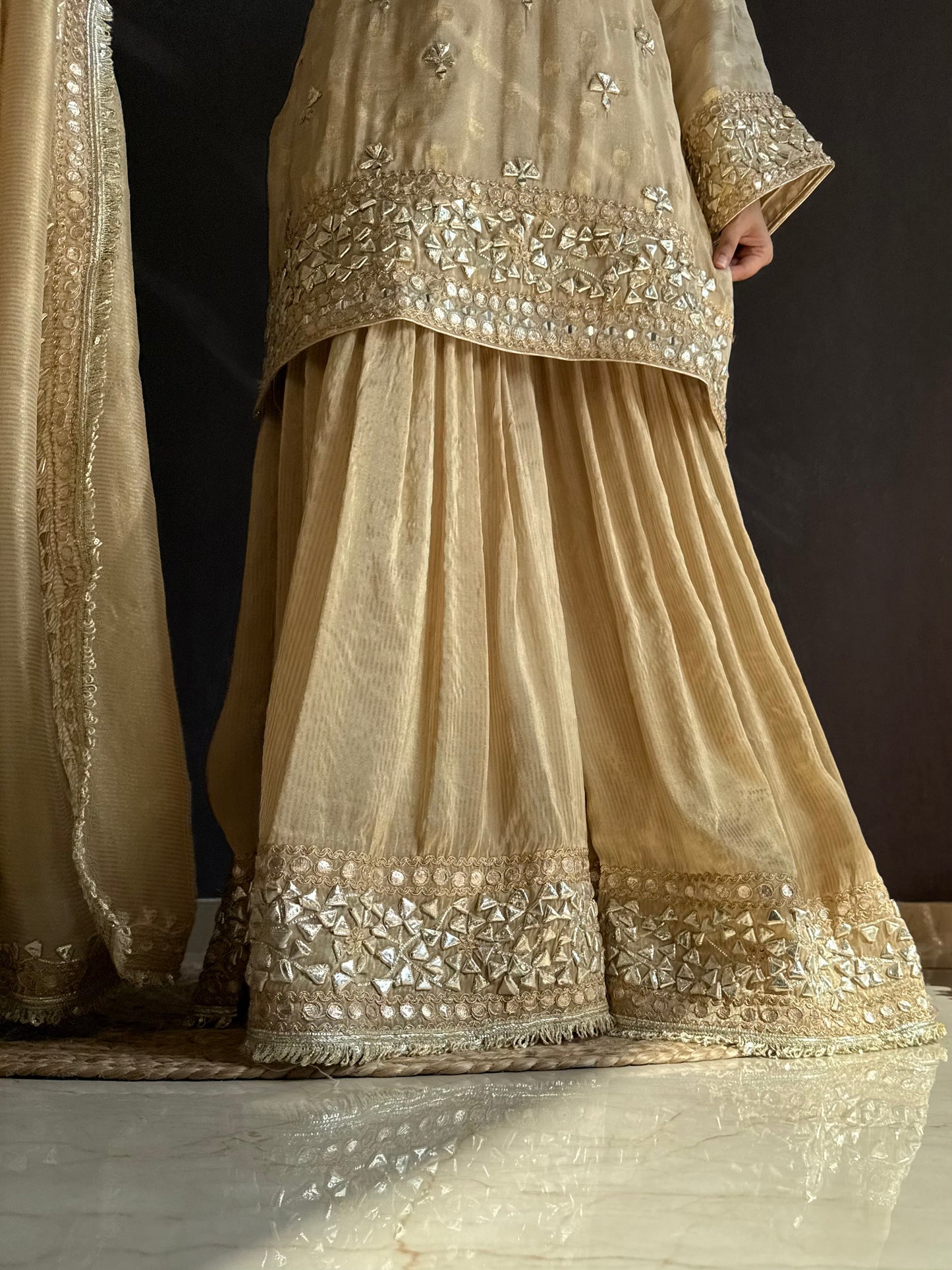 Luxurious gotapatti sharara set