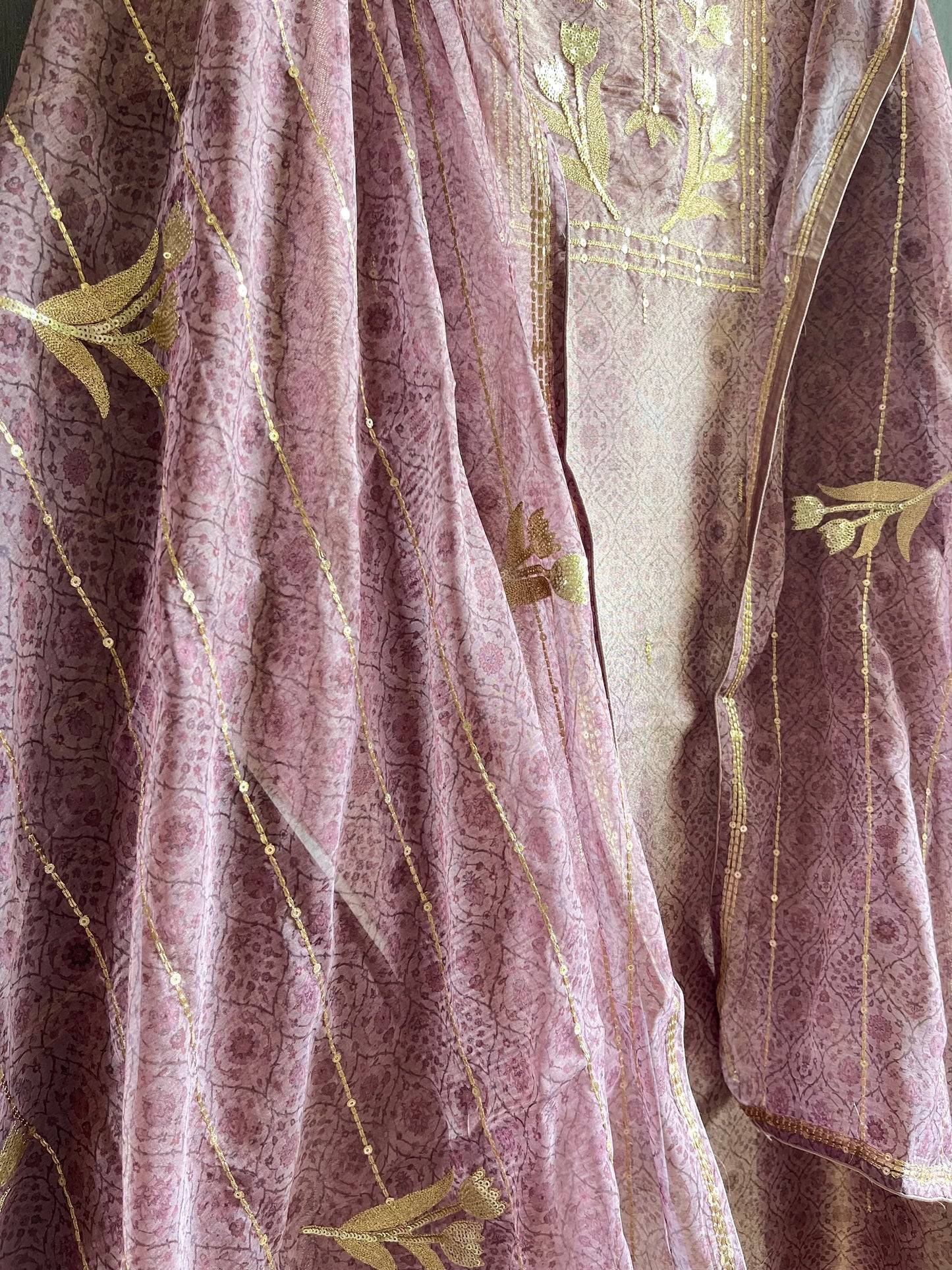 Marori aari work jacquard suit