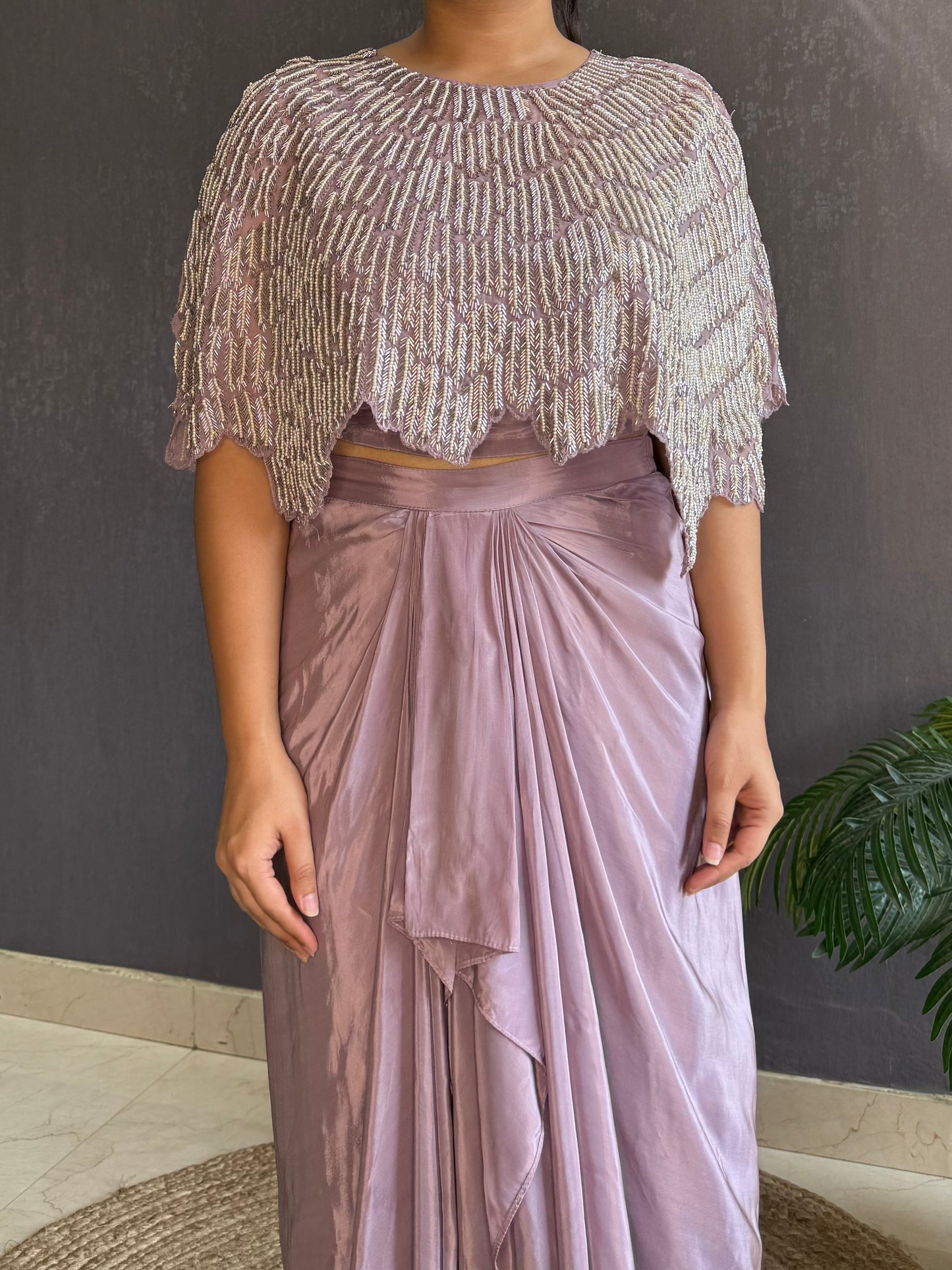 Dhoti skirt Cape set